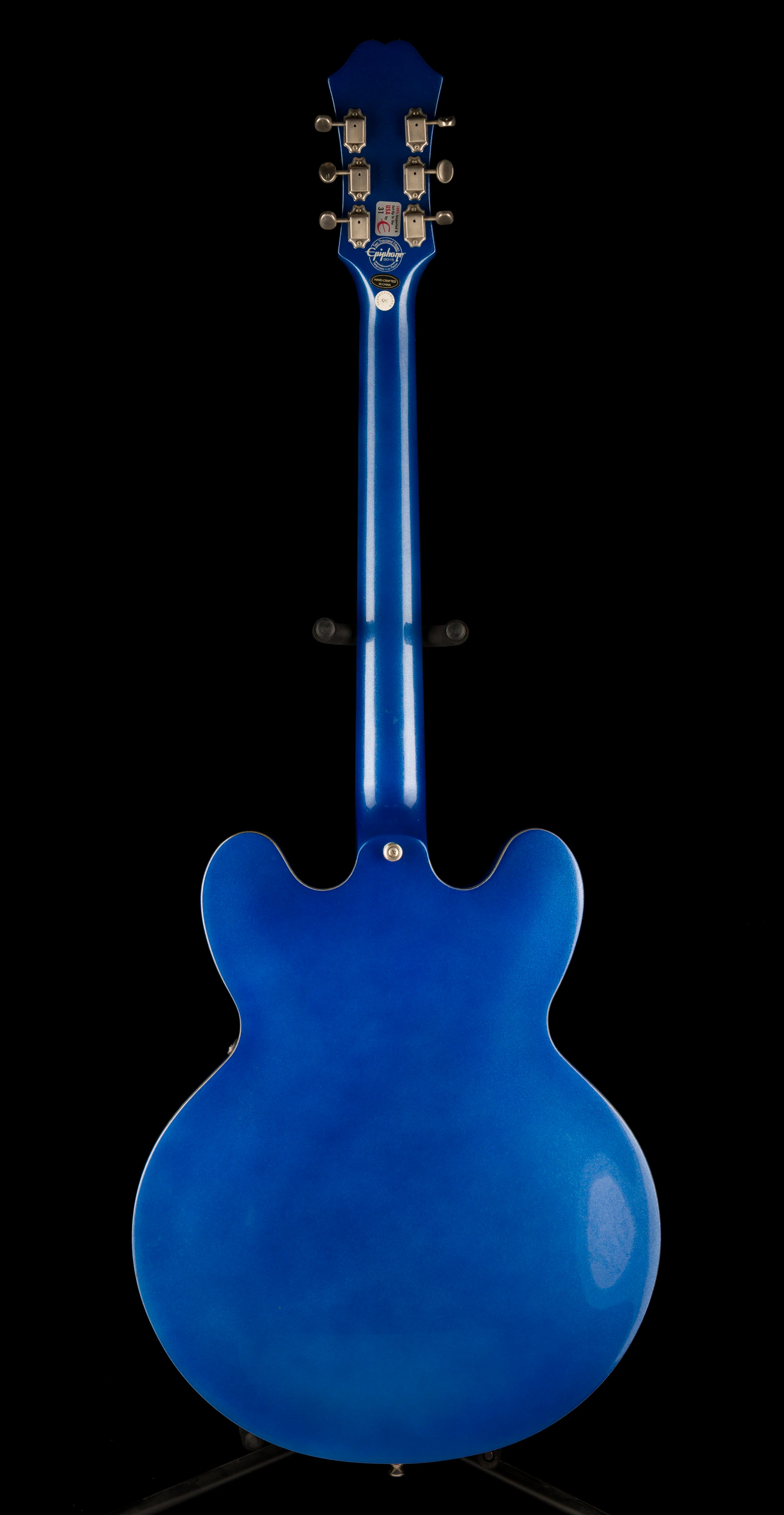 Used Epiphone Limited Edition Riviera Custom P93 Royale Chicago Blue Pearl with Gig Bag - Image 14