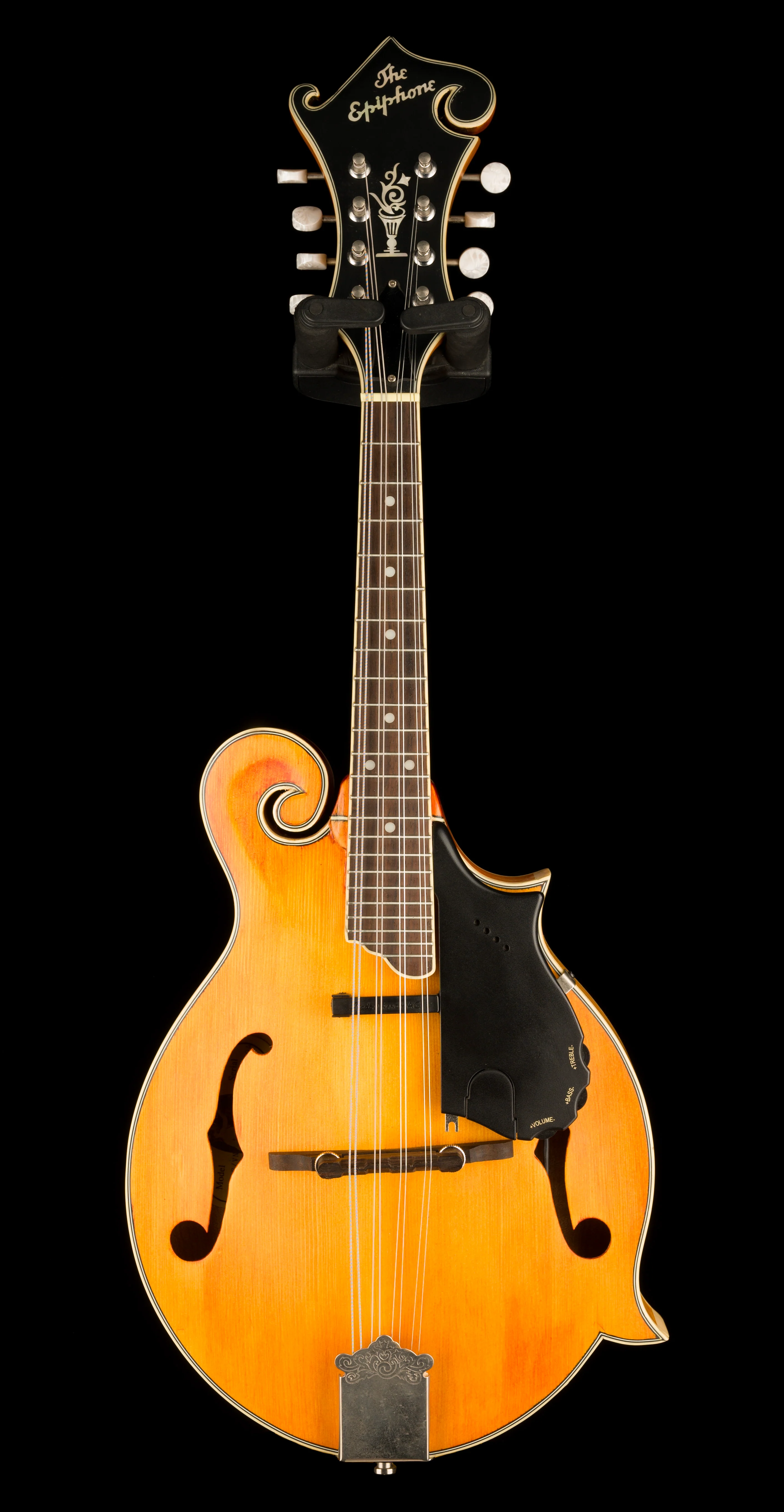Used Epiphone MM-50E VN Professional Acoustic Electric Mandolin Vintage Natural With Gig Bag - Image 2