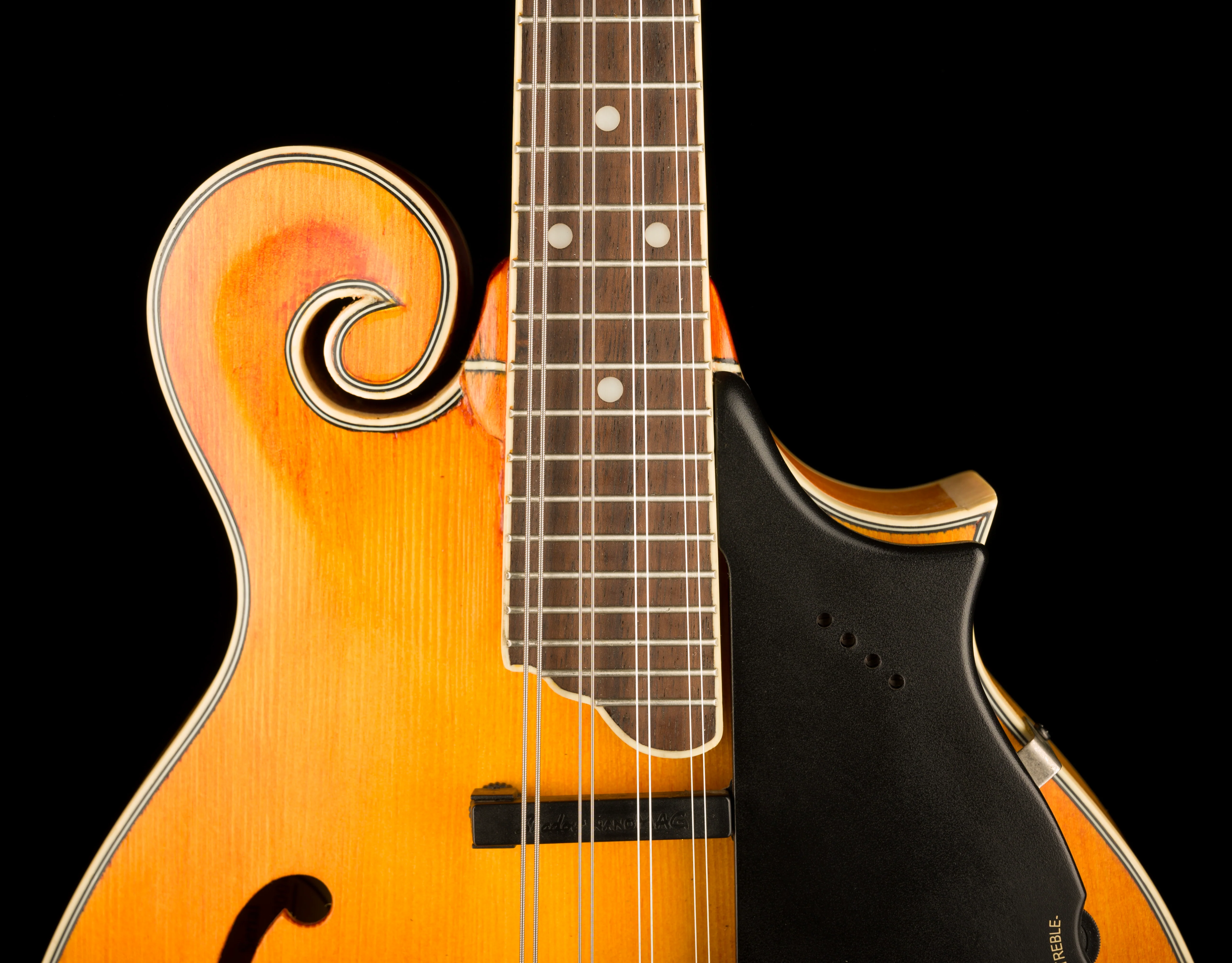 Used Epiphone MM-50E VN Professional Acoustic Electric Mandolin Vintage Natural With Gig Bag - Image 3