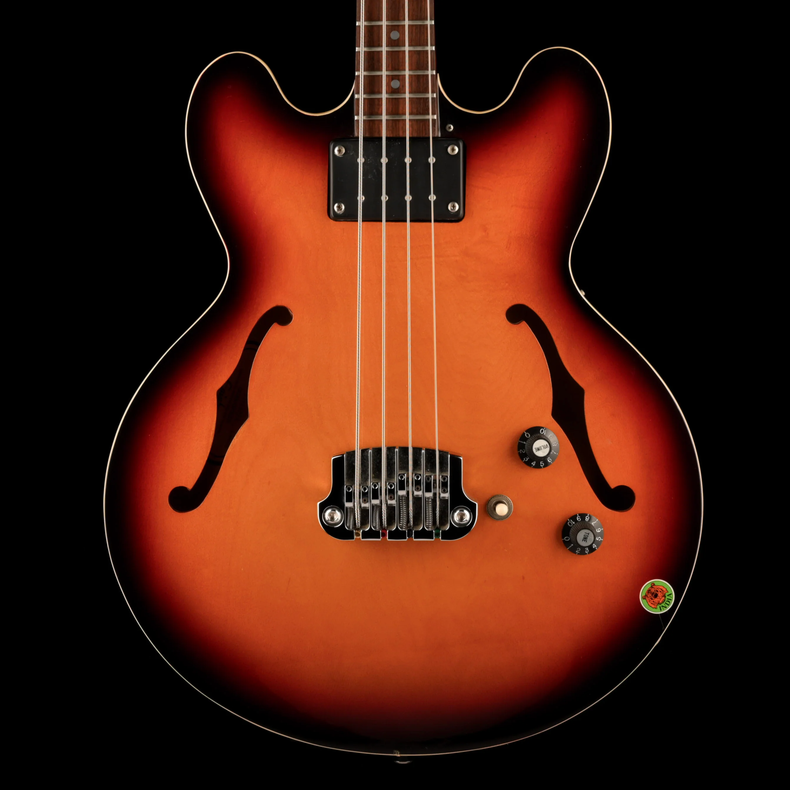 Used Epiphone Rivoli Reissue Sunburst Bass Guitar