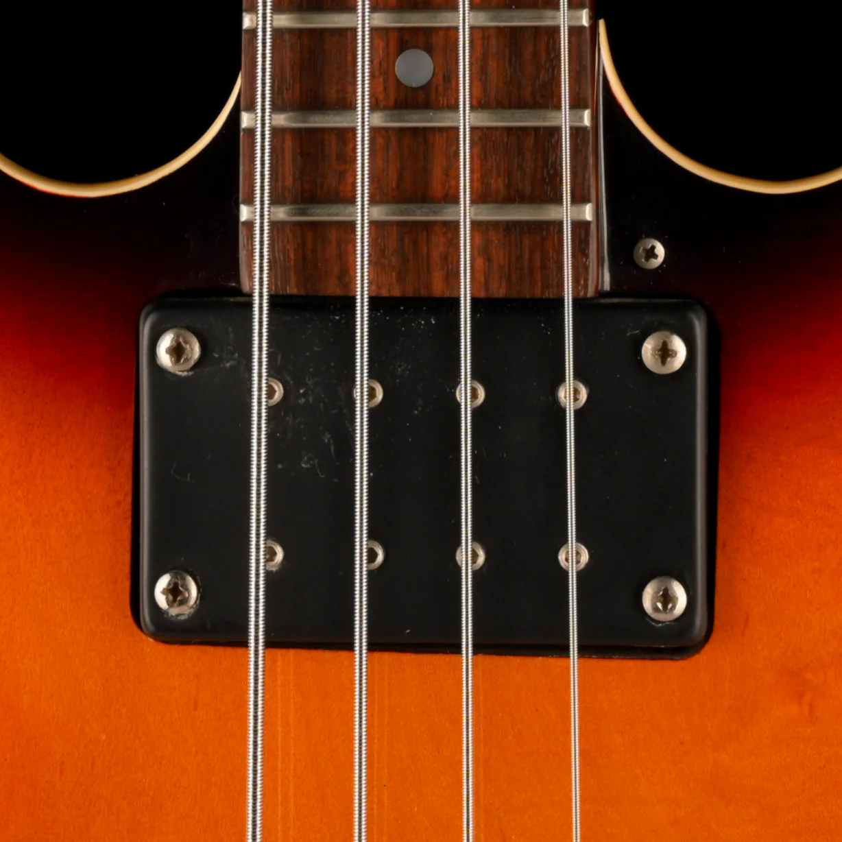 Used Epiphone Rivoli Reissue Sunburst Bass Guitar - Image 4