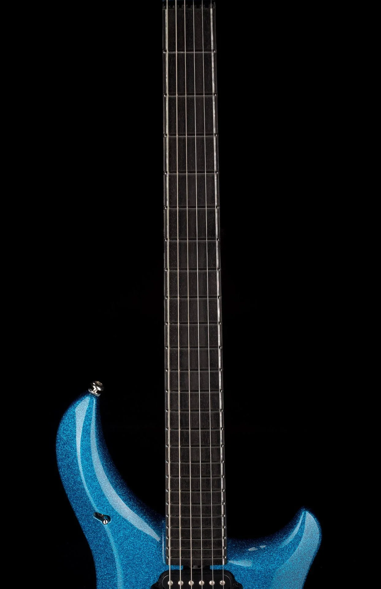 Used Ernie Ball Music Man Ball Family Reserve John Petrucci Signed Majesty 6 Marine Blue Sparkle with OHSC - Image 11