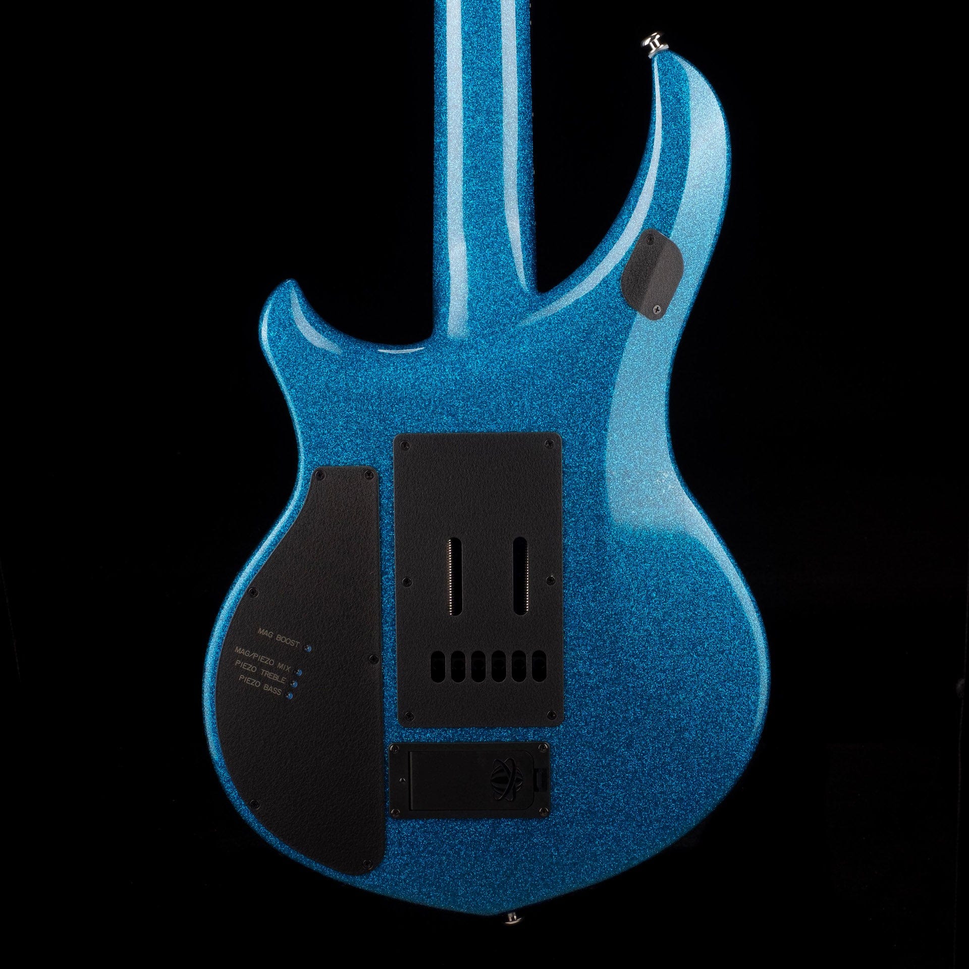 Used Ernie Ball Music Man Ball Family Reserve John Petrucci Signed Majesty 6 Marine Blue Sparkle with OHSC - Image 12