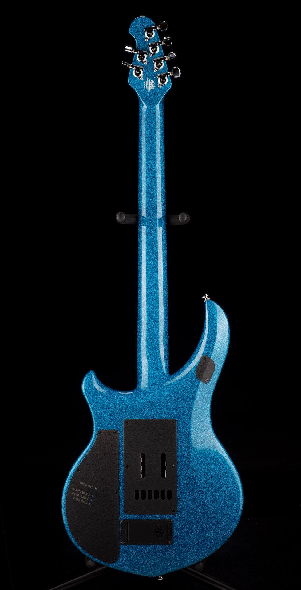Used Ernie Ball Music Man Ball Family Reserve John Petrucci Signed Majesty 6 Marine Blue Sparkle with OHSC - Image 13