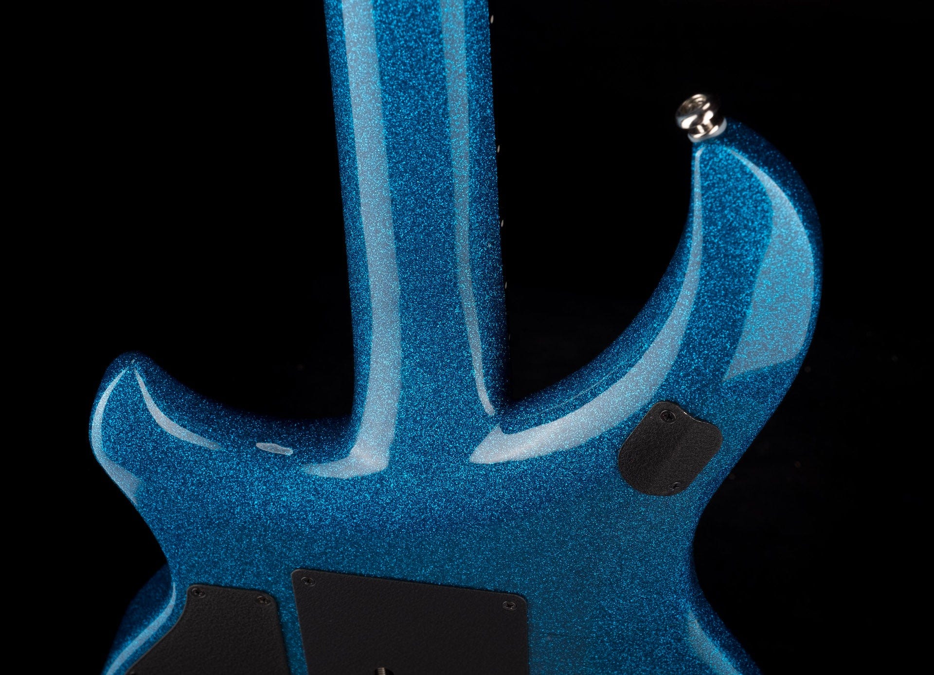 Used Ernie Ball Music Man Ball Family Reserve John Petrucci Signed Majesty 6 Marine Blue Sparkle with OHSC - Image 14