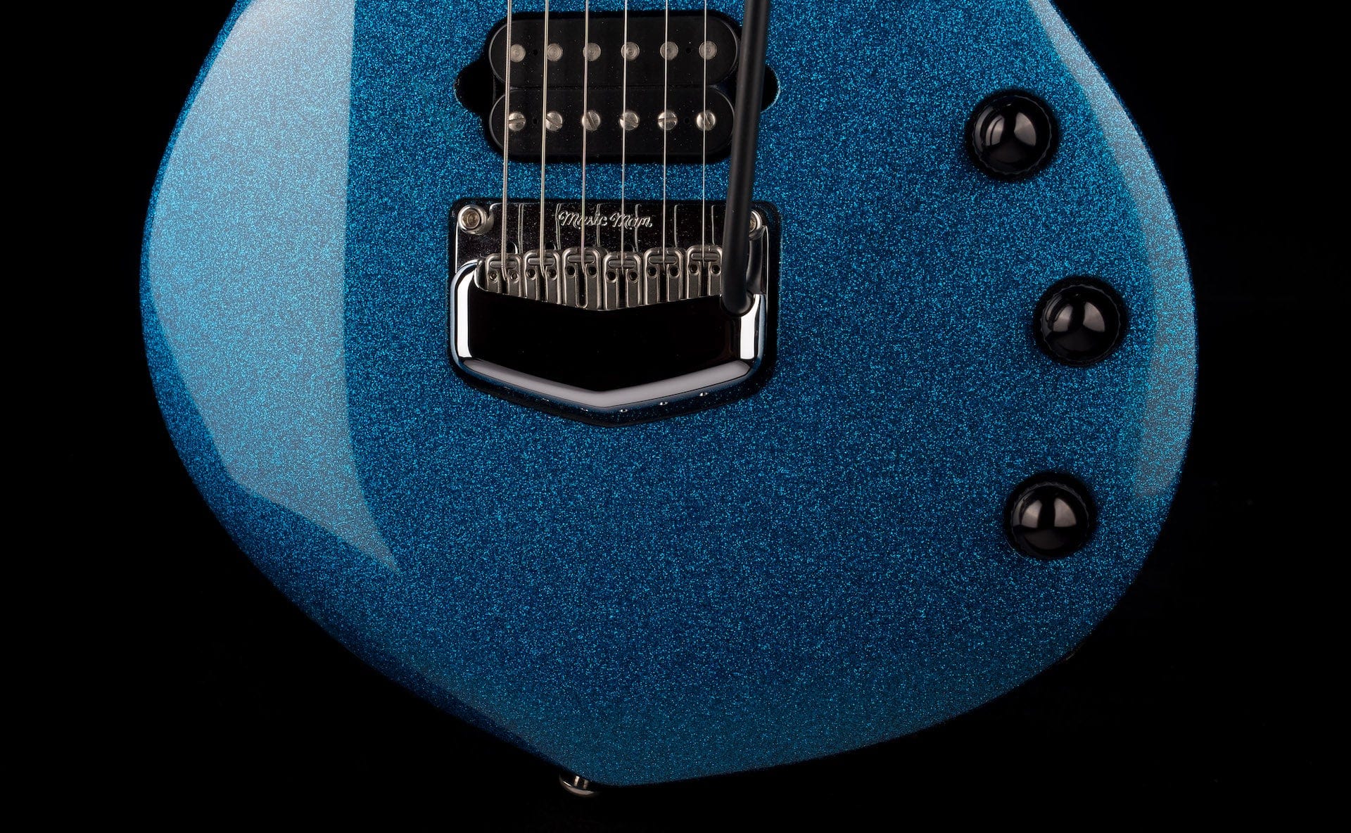 Used Ernie Ball Music Man Ball Family Reserve John Petrucci Signed Majesty 6 Marine Blue Sparkle with OHSC - Image 5