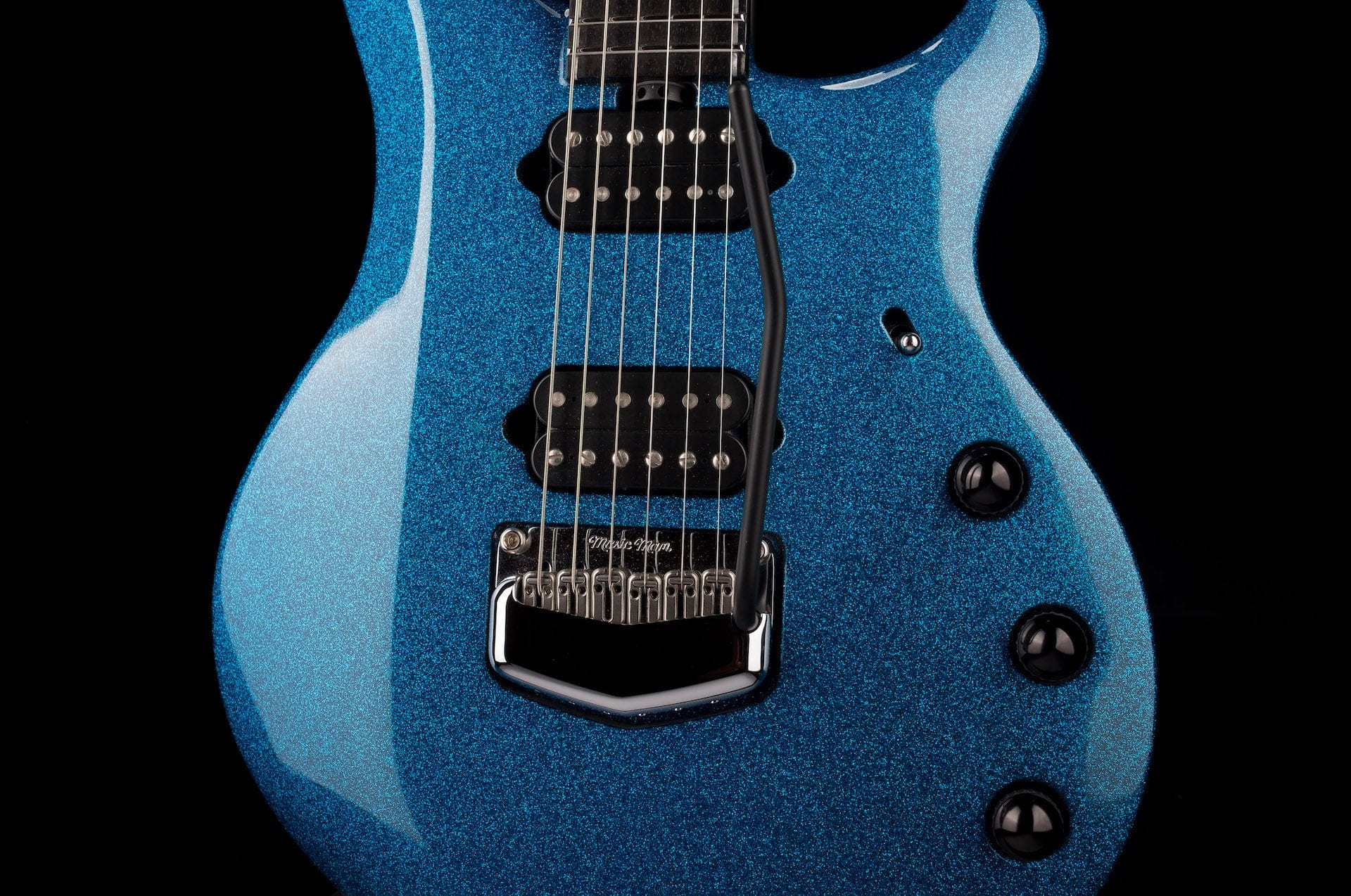 Used Ernie Ball Music Man Ball Family Reserve John Petrucci Signed Majesty 6 Marine Blue Sparkle with OHSC - Image 6