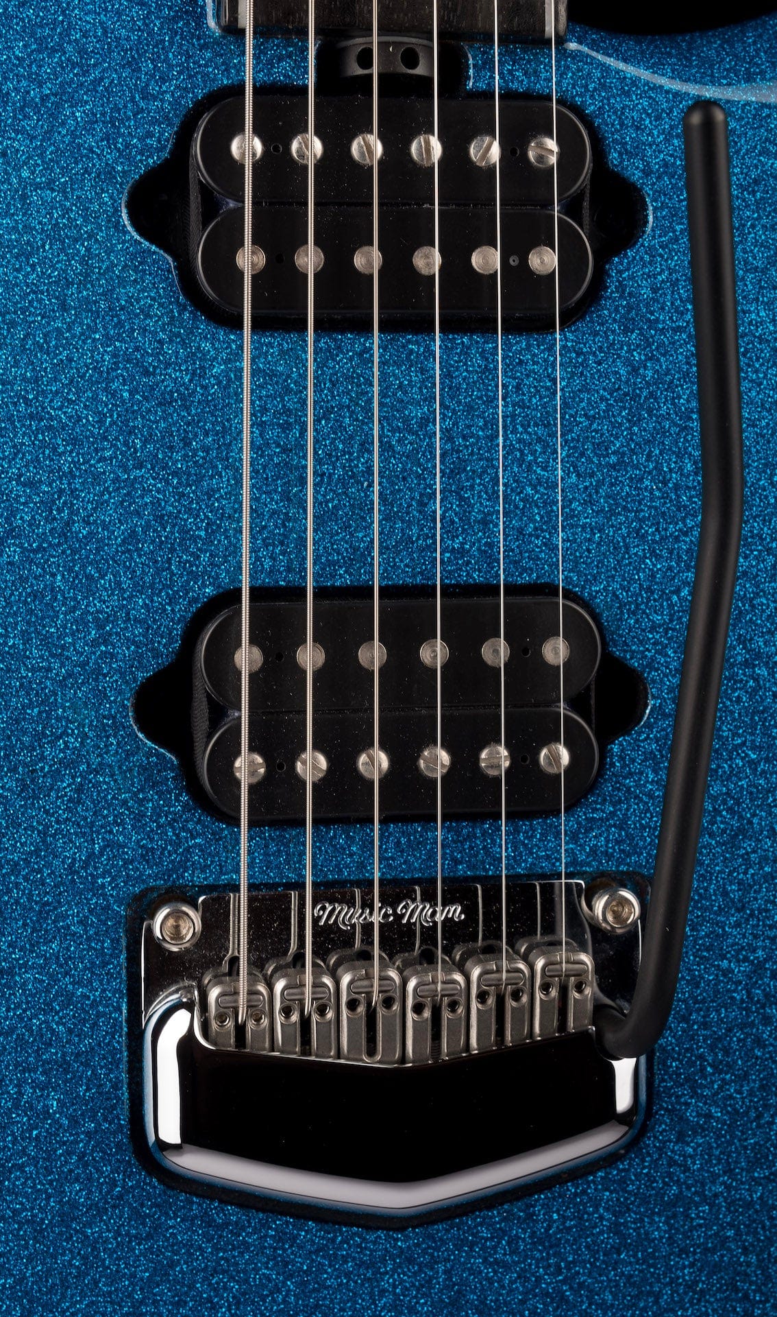 Used Ernie Ball Music Man Ball Family Reserve John Petrucci Signed Majesty 6 Marine Blue Sparkle with OHSC - Image 7