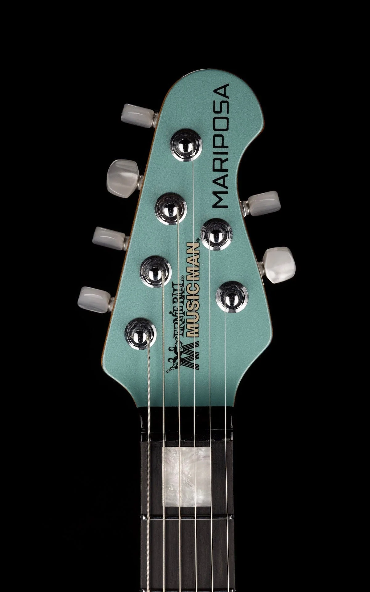 Used Ernie Ball Music Man Mariposa Dorado Green with OHSC - Image 12