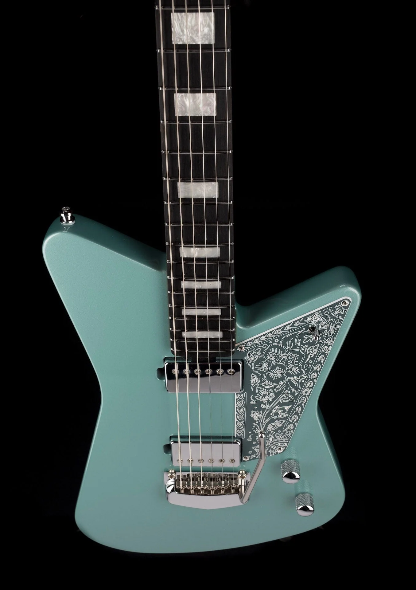 Used Ernie Ball Music Man Mariposa Dorado Green with OHSC - Image 4