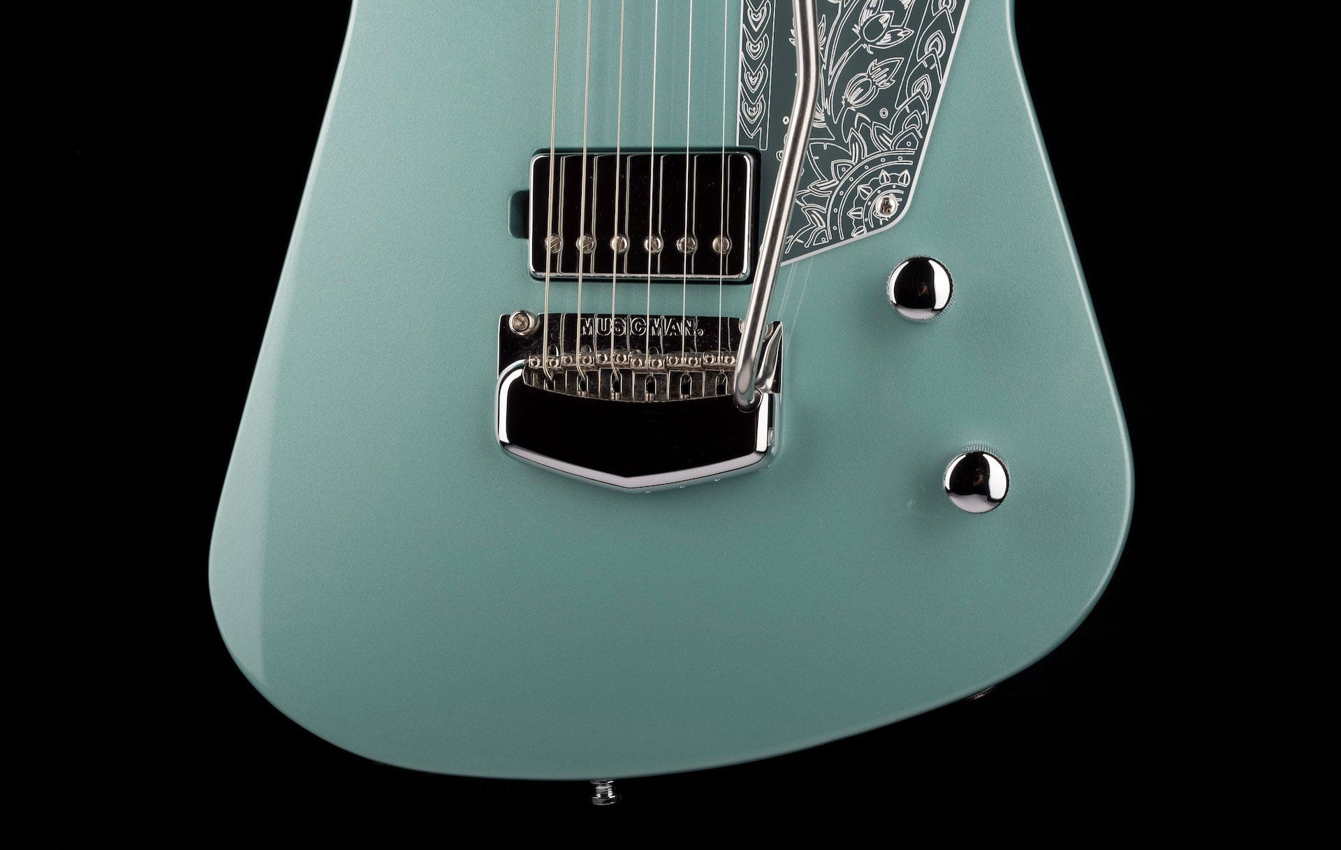 Used Ernie Ball Music Man Mariposa Dorado Green with OHSC - Image 5