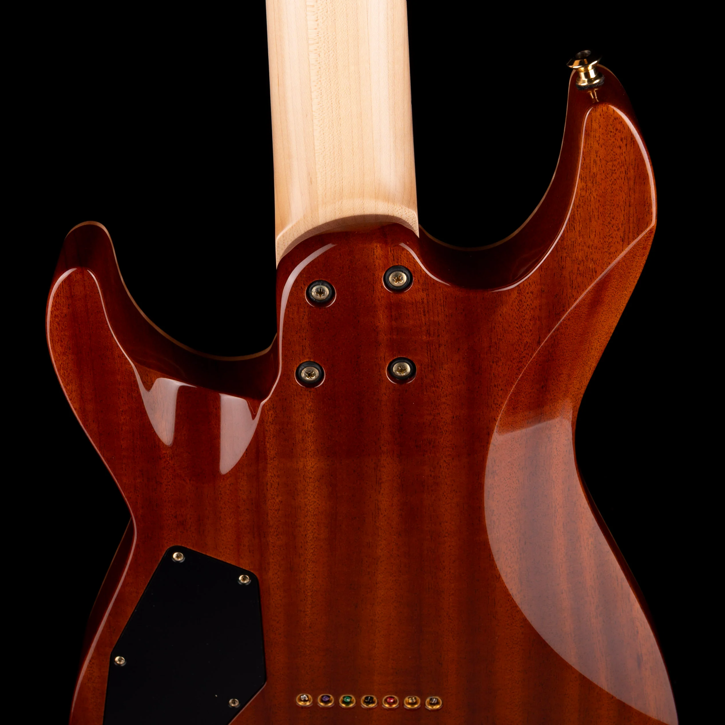 Used ESP USA Custom M-7 HT 7-String Lime Burst with OHSC - Image 10