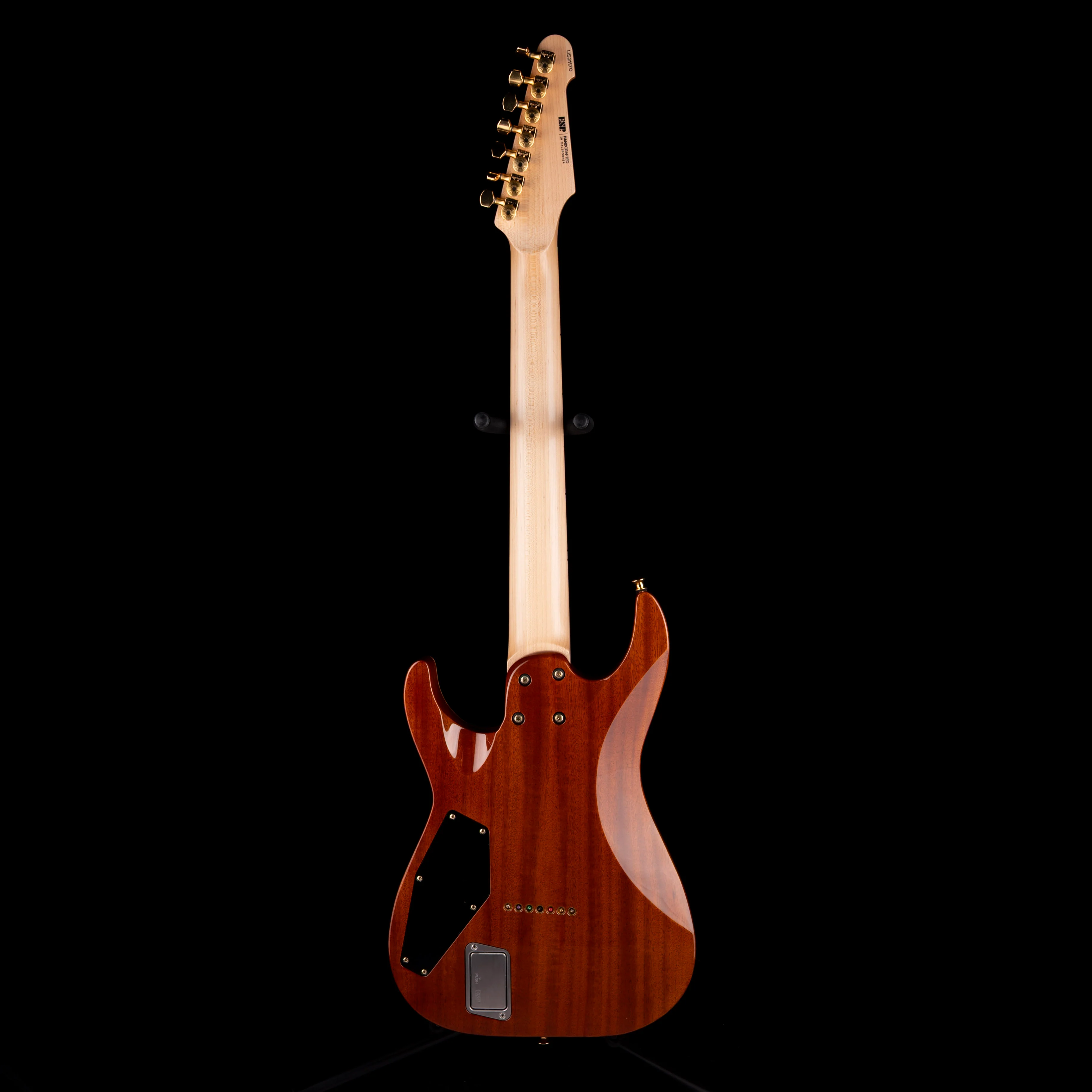 Used ESP USA Custom M-7 HT 7-String Lime Burst with OHSC - Image 9
