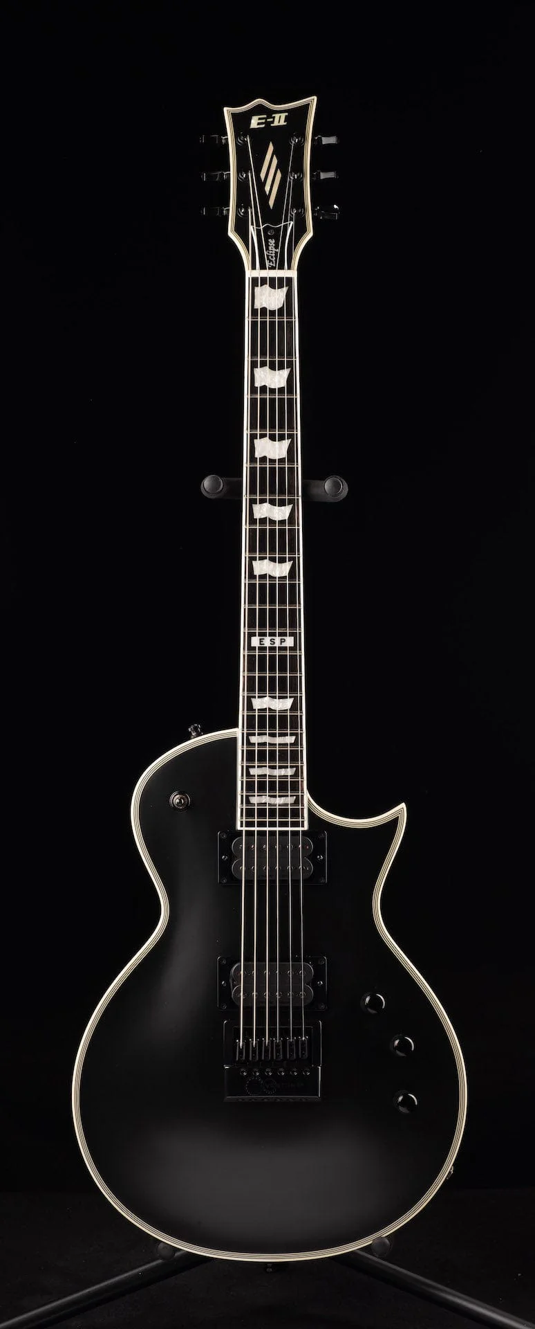 Used ESP Eclipse E-II Evertune Black Satin with OHSC - Image 2