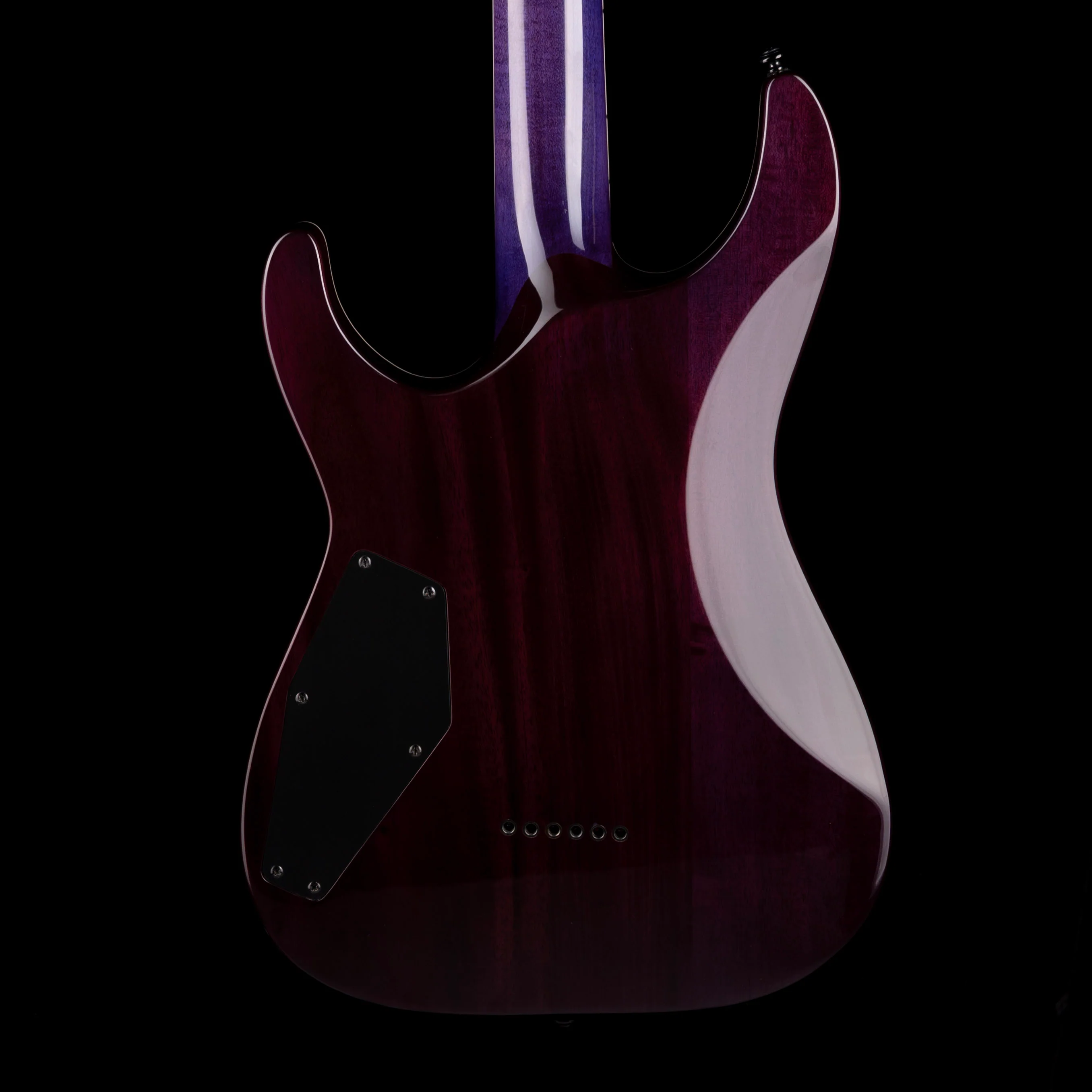 Used ESP LTD Deluxe MT-1000NT QM See Thru Purple Electric Guitar - Image 8