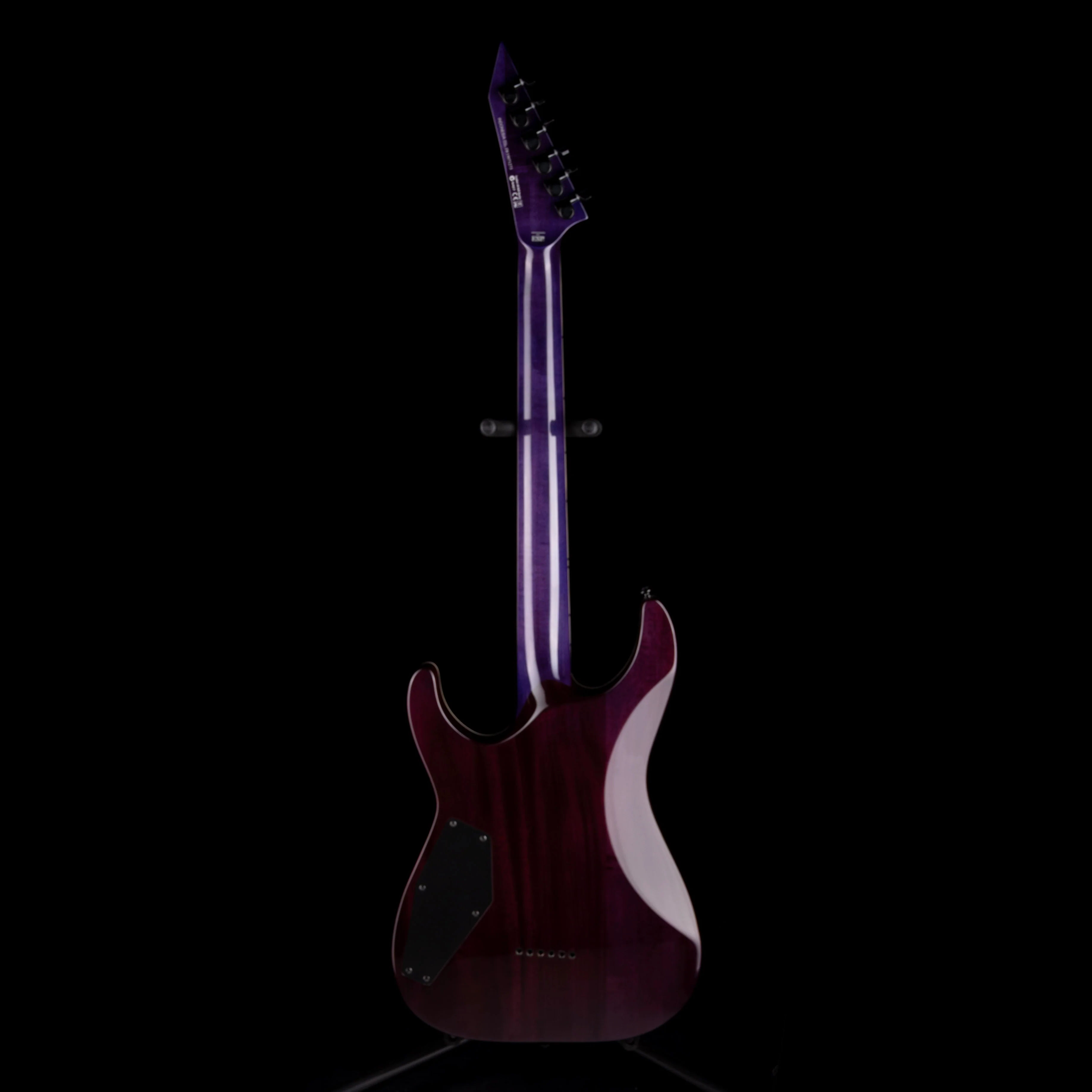 Used ESP LTD Deluxe MT-1000NT QM See Thru Purple Electric Guitar - Image 9