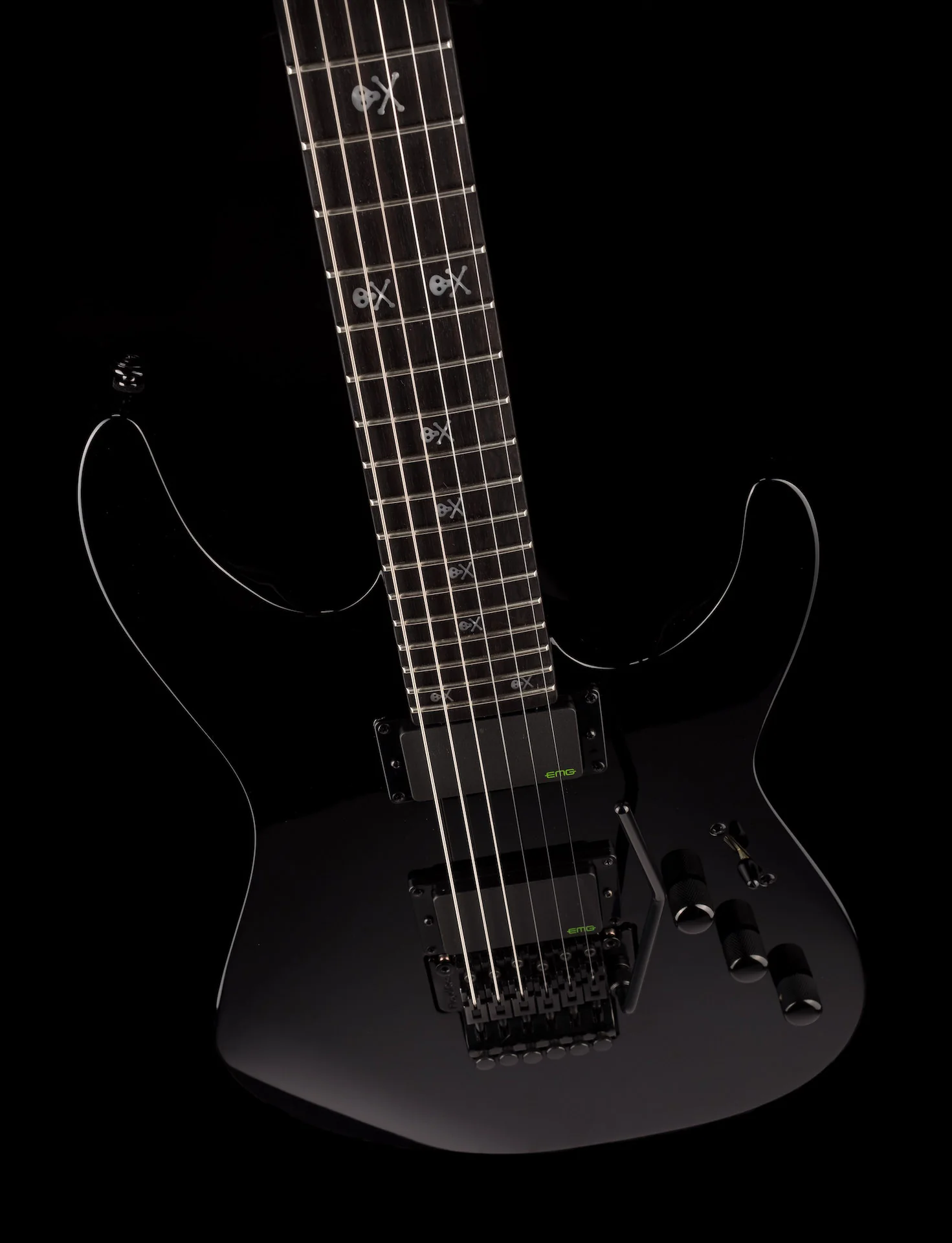 Used ESP LTD Kirk Hammett Signature KH-602 Black with OHSC - Image 4