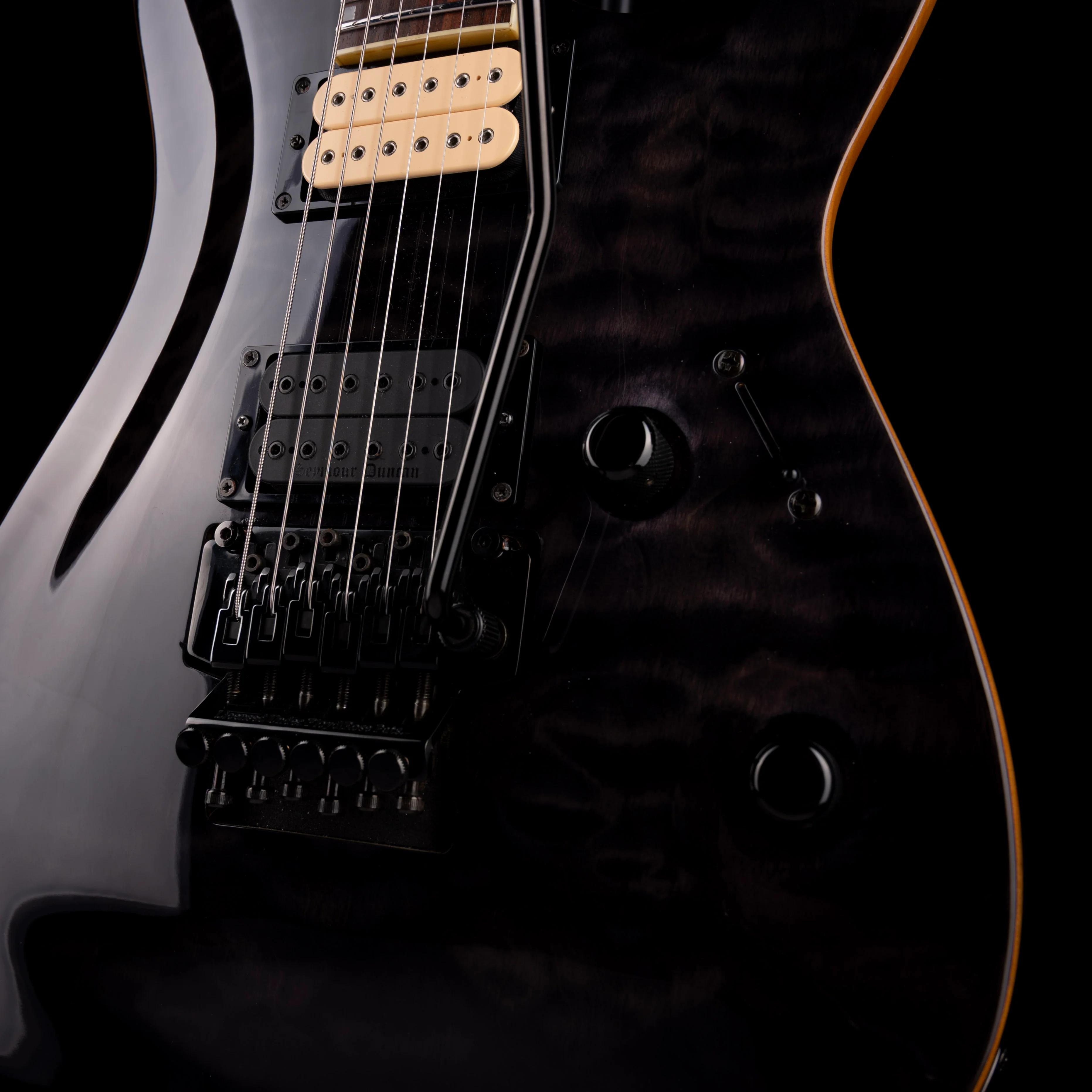 Used ESP LTD MH-250 Transparent Black With Case - Image 4