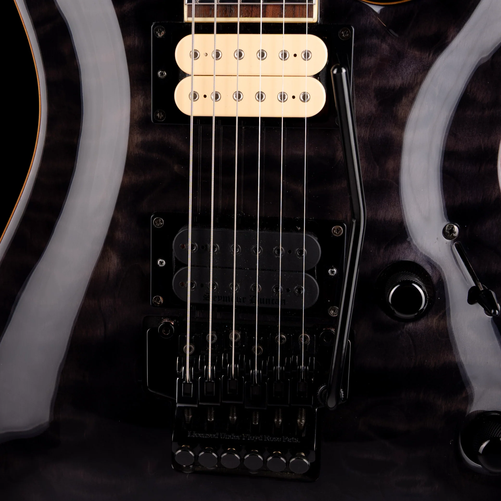 Used ESP LTD MH-250 Transparent Black With Case - Image 5