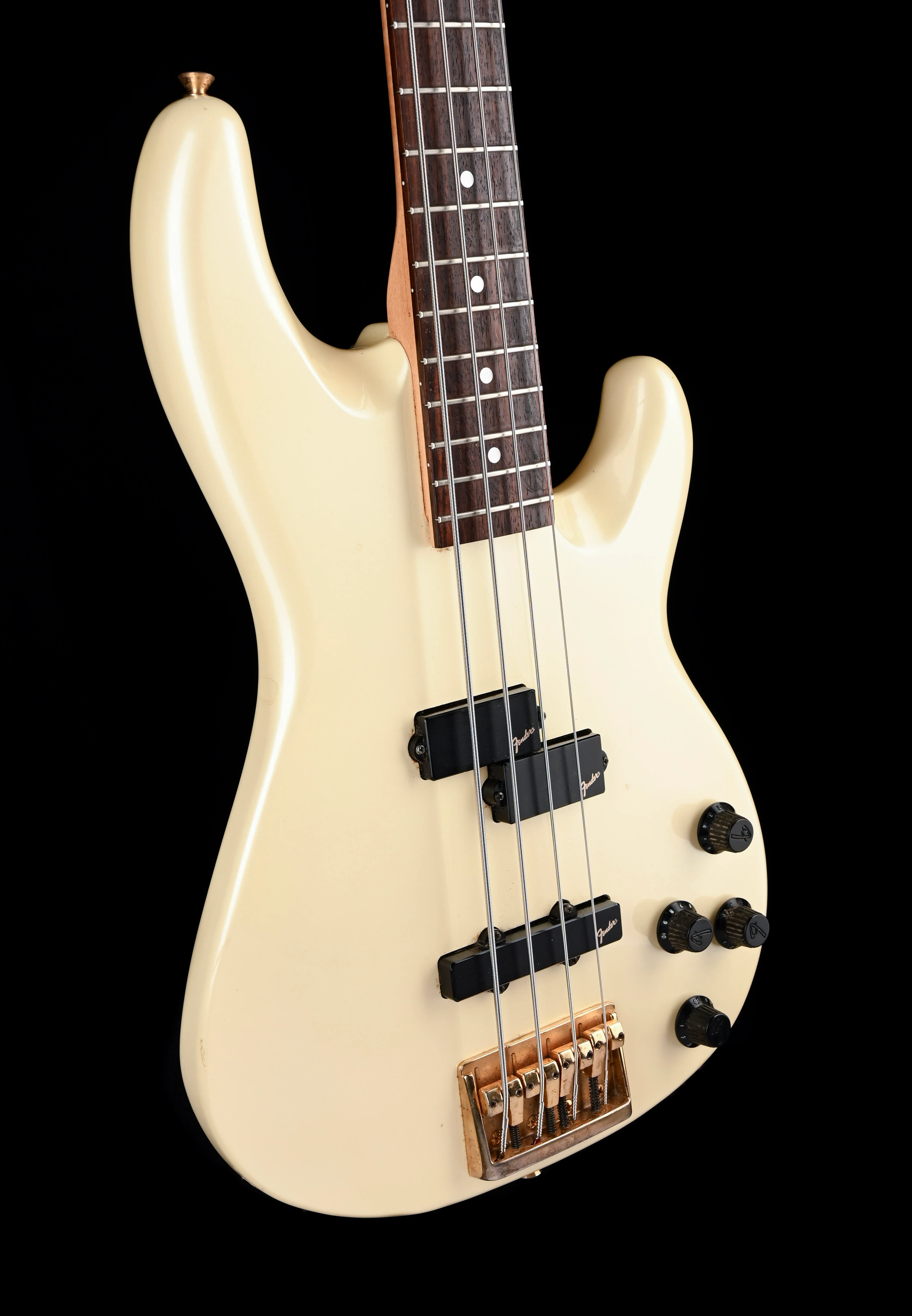 Used Fender 1990 Made In Japan Precision Bass Lyte Frost White With Gig Bag - Image 11