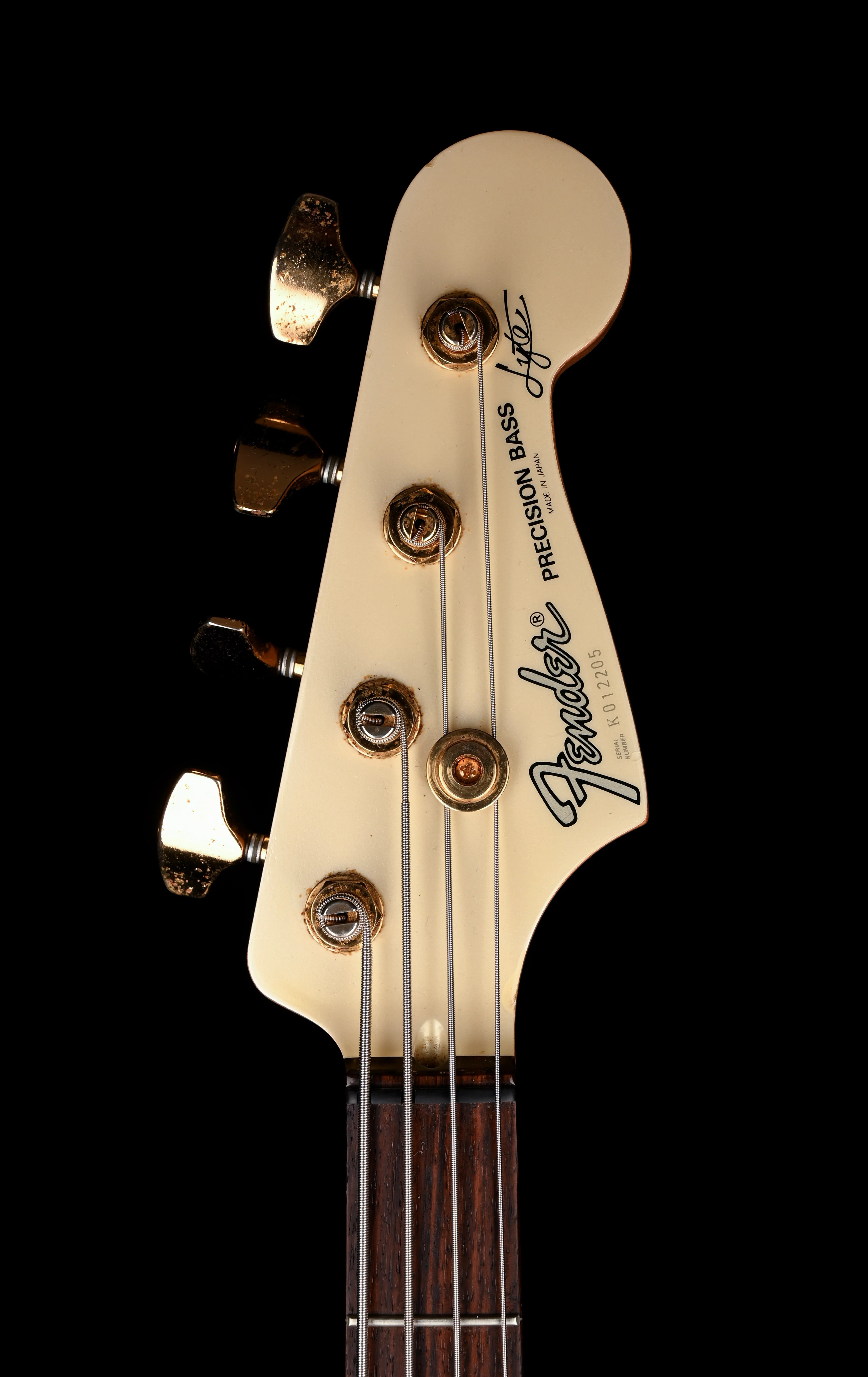Used Fender 1990 Made In Japan Precision Bass Lyte Frost White With Gig Bag - Image 17