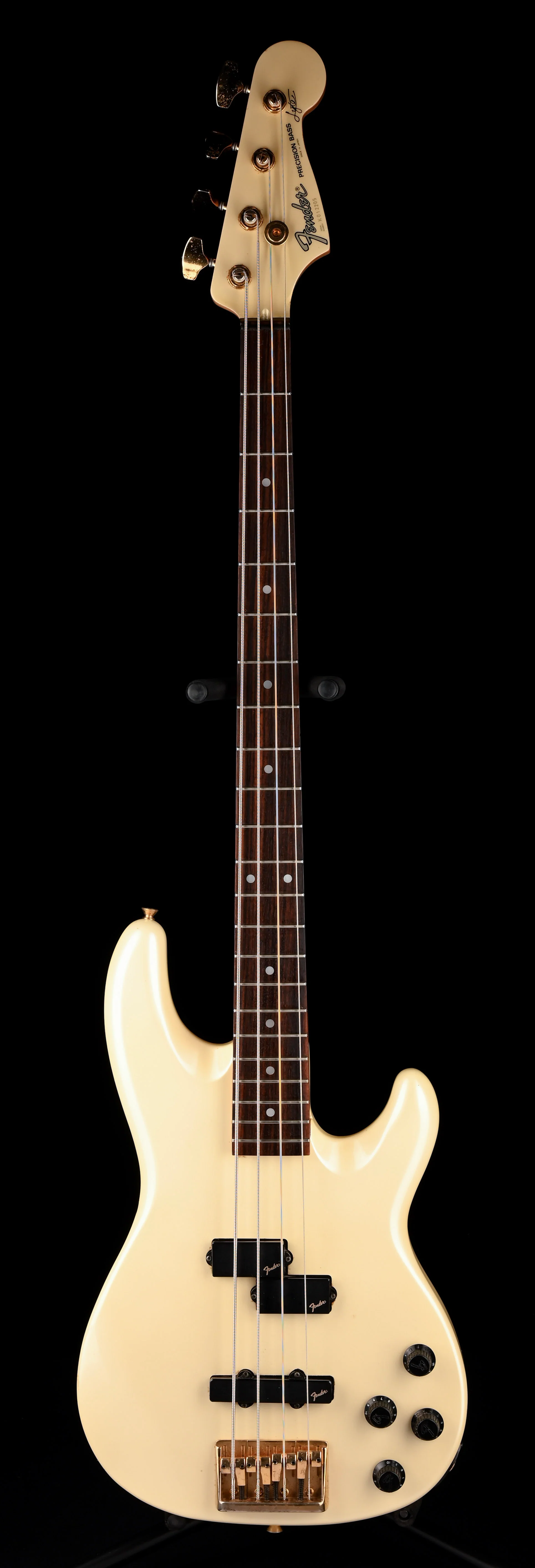 Used Fender 1990 Made In Japan Precision Bass Lyte Frost White With Gig Bag - Image 2