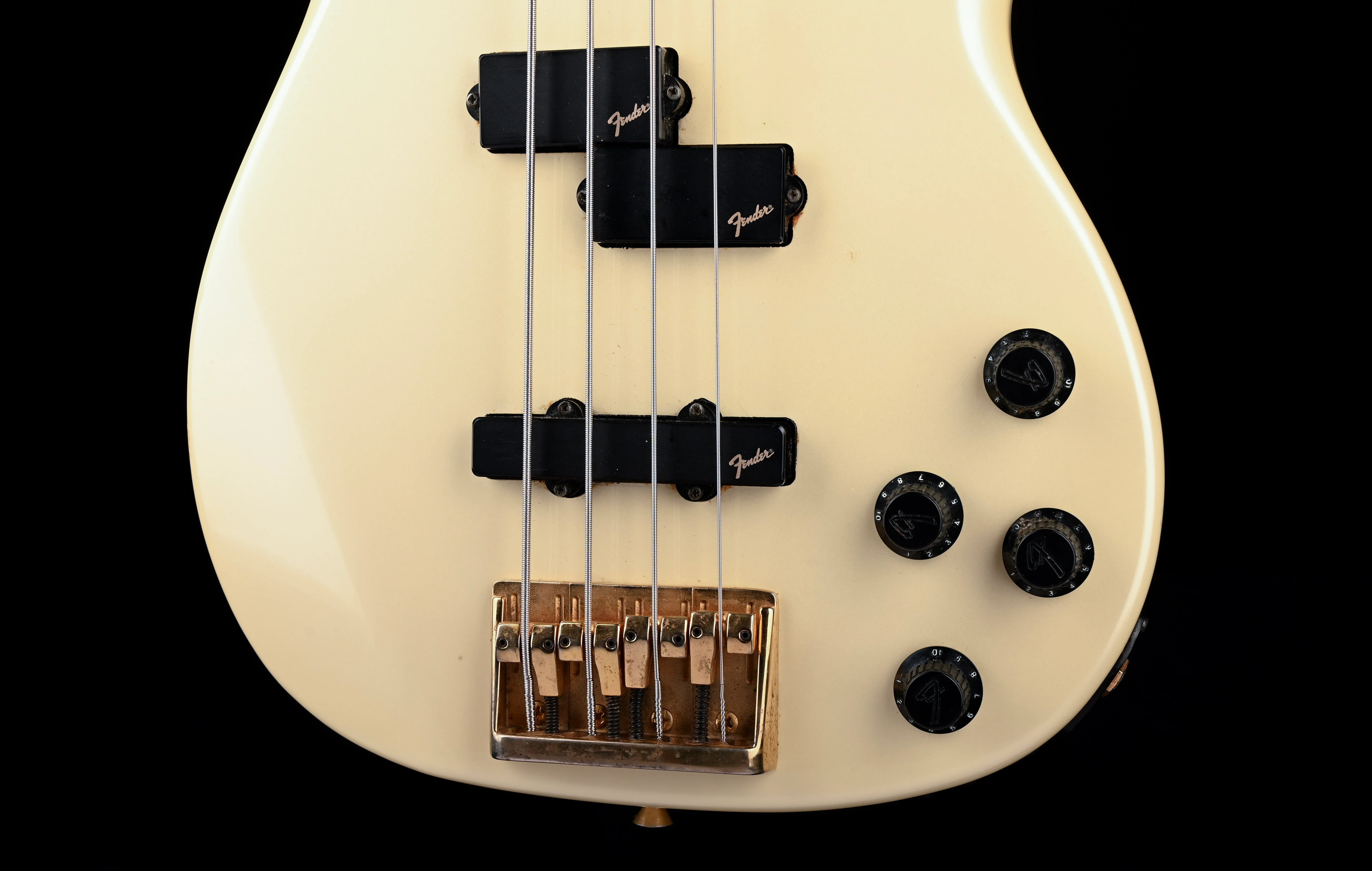 Used Fender 1990 Made In Japan Precision Bass Lyte Frost White With Gig Bag - Image 5