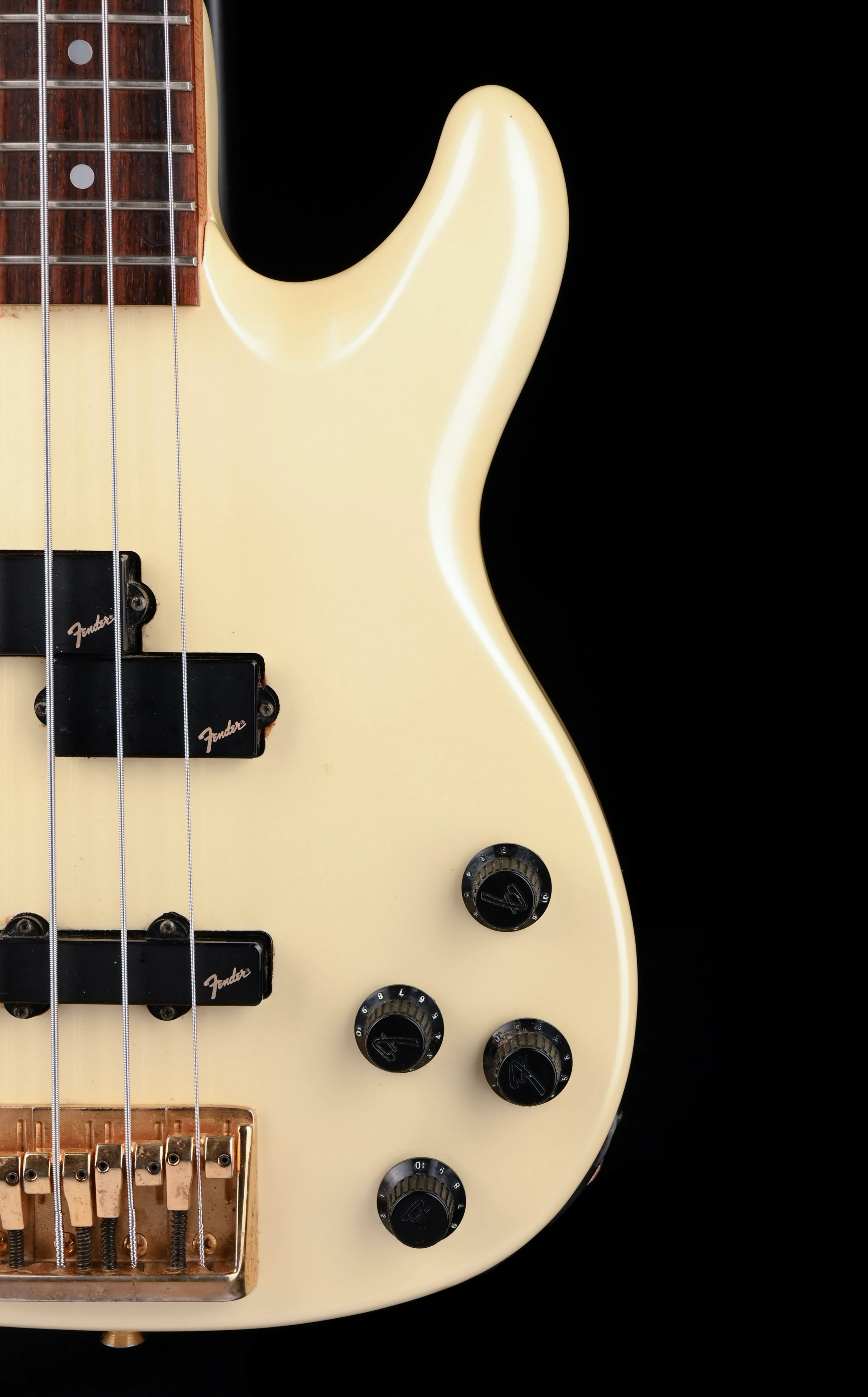 Used Fender 1990 Made In Japan Precision Bass Lyte Frost White With Gig Bag - Image 9