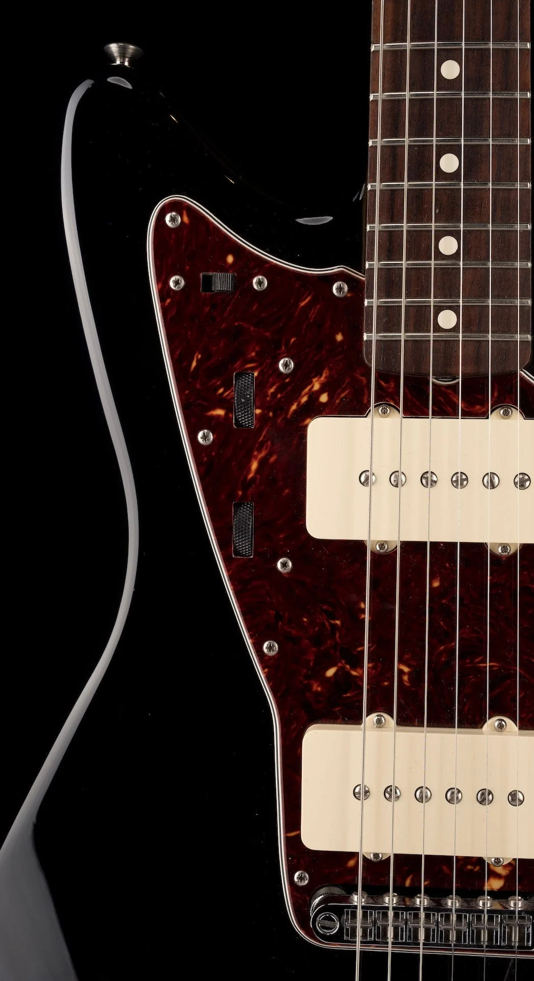 Used Fender 2014 Classic Player Jazzmaster Special Black with Gig Bag - Image 7