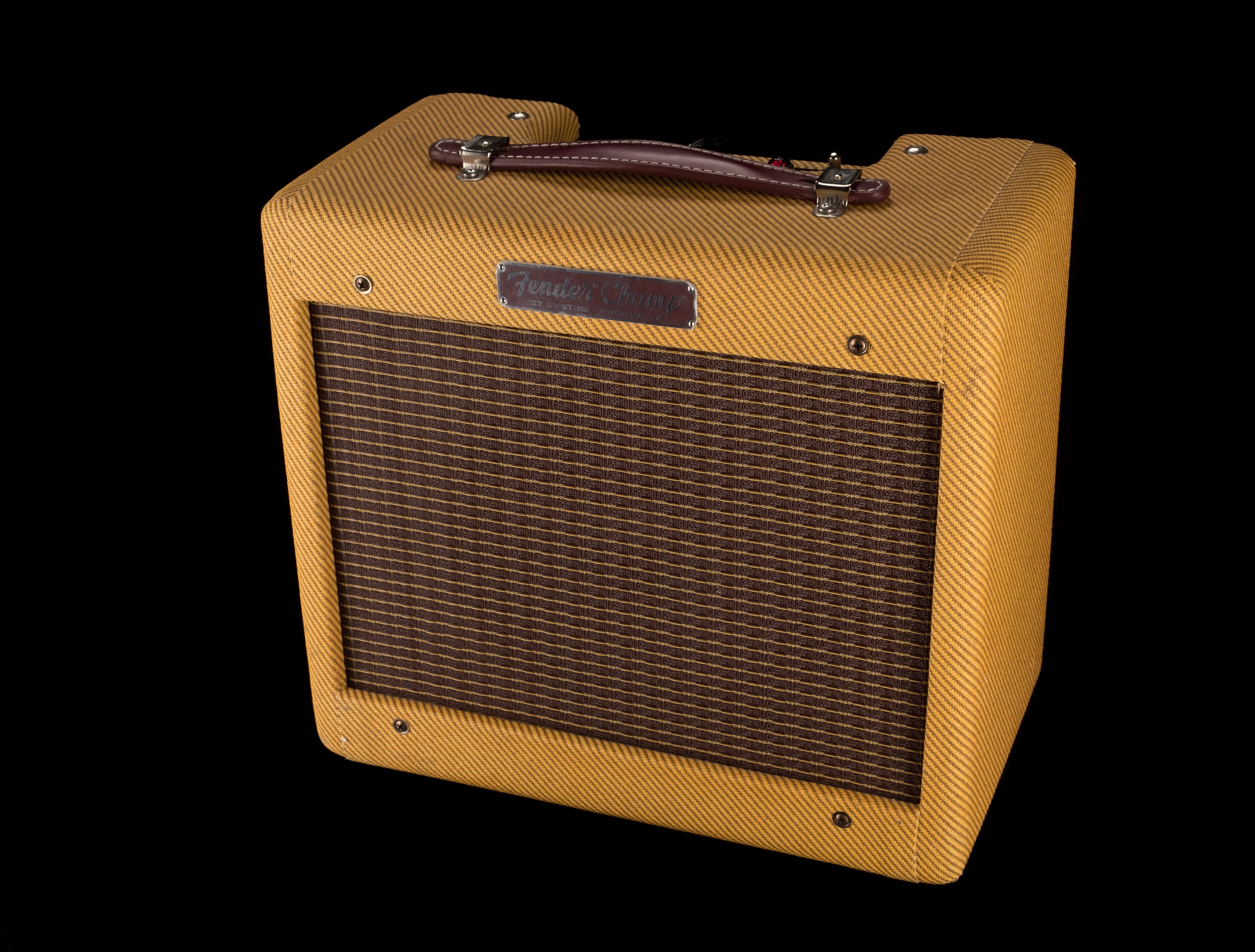 Used Fender 57 Custom Champ Tweed Guitar Amp Combo - Image 2