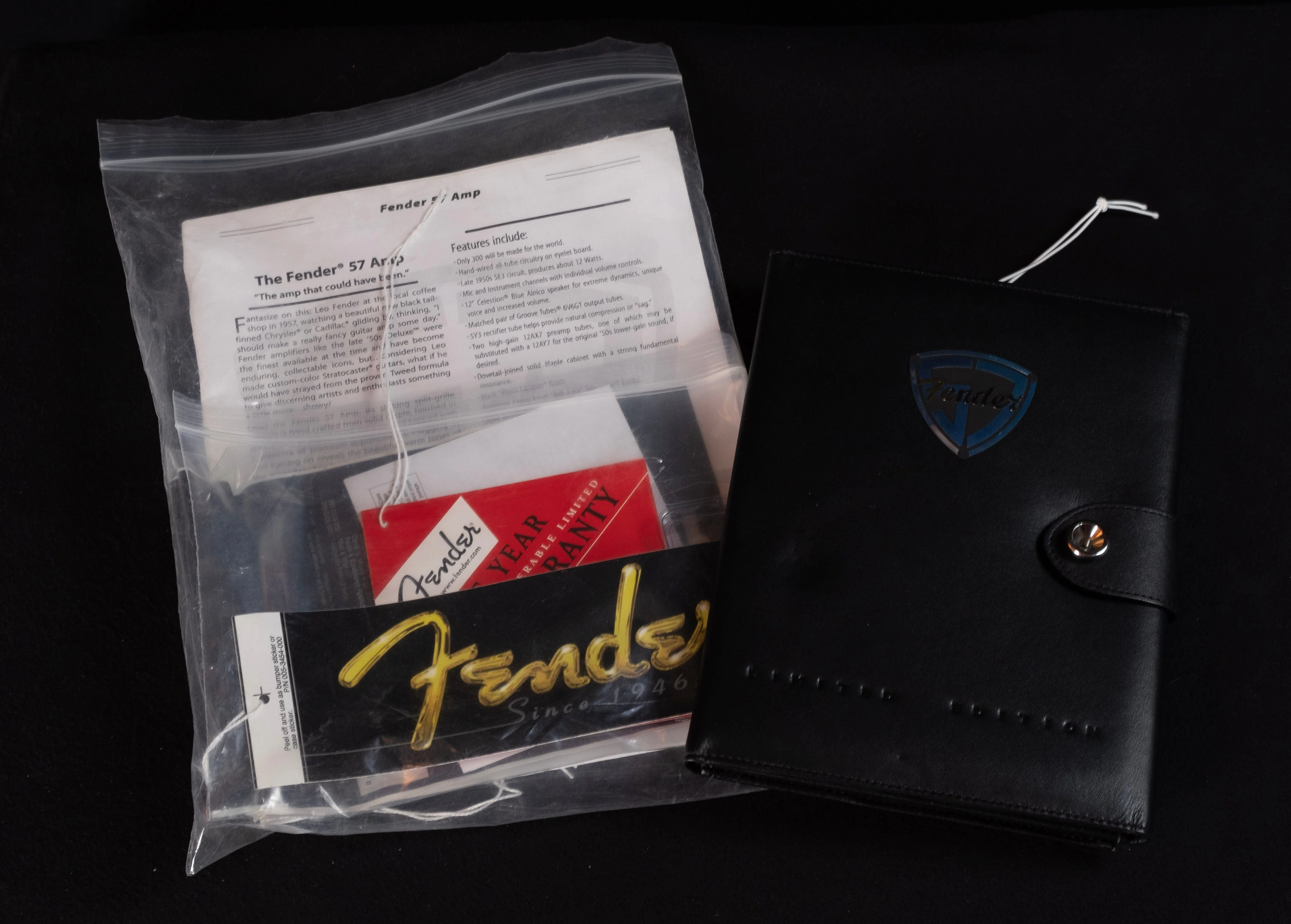 Used Fender Limited Edition '57 Amp Black Lacquer Tube Guitar Amp Combo - Image 15