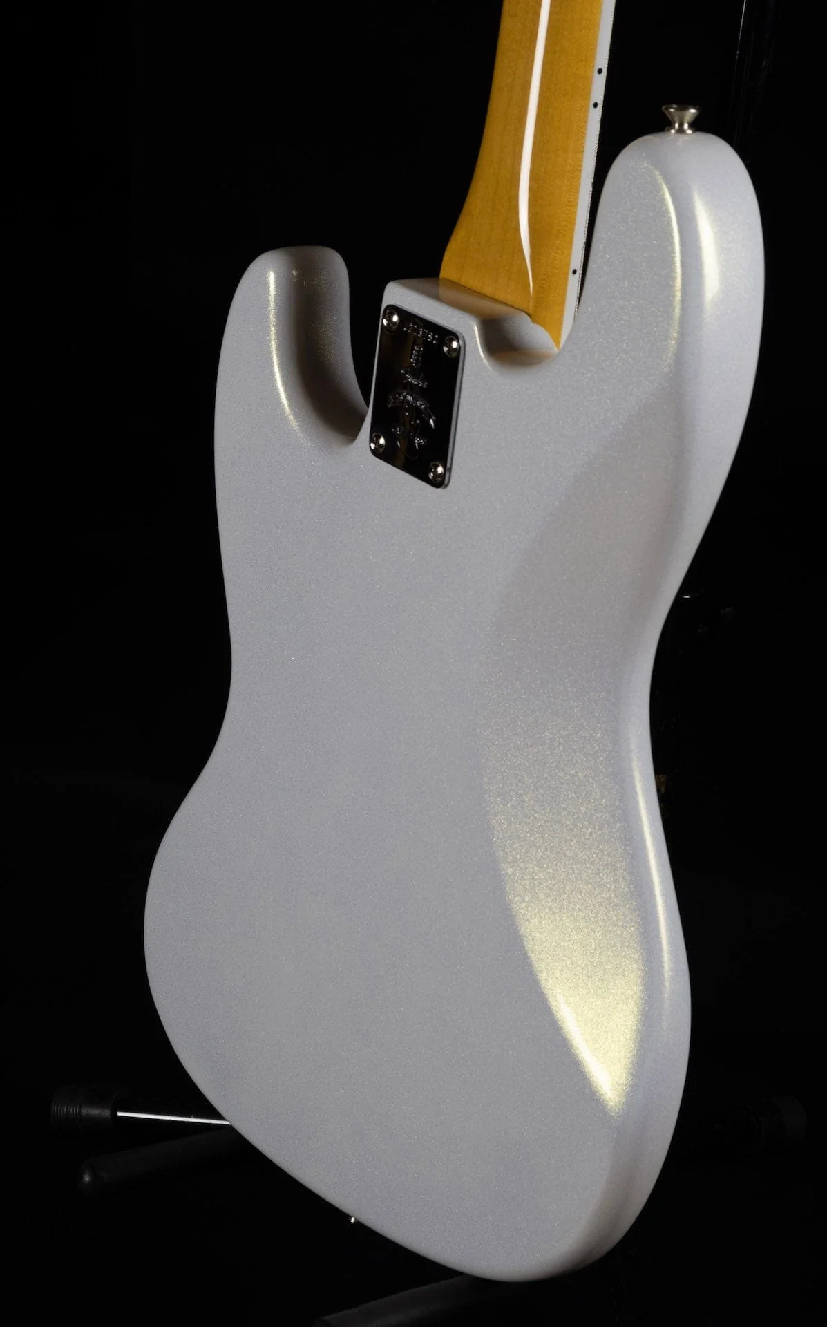Used Fender 60th Annviersary 60's Jazz Bass Arctic Pearl with Case - Image 12