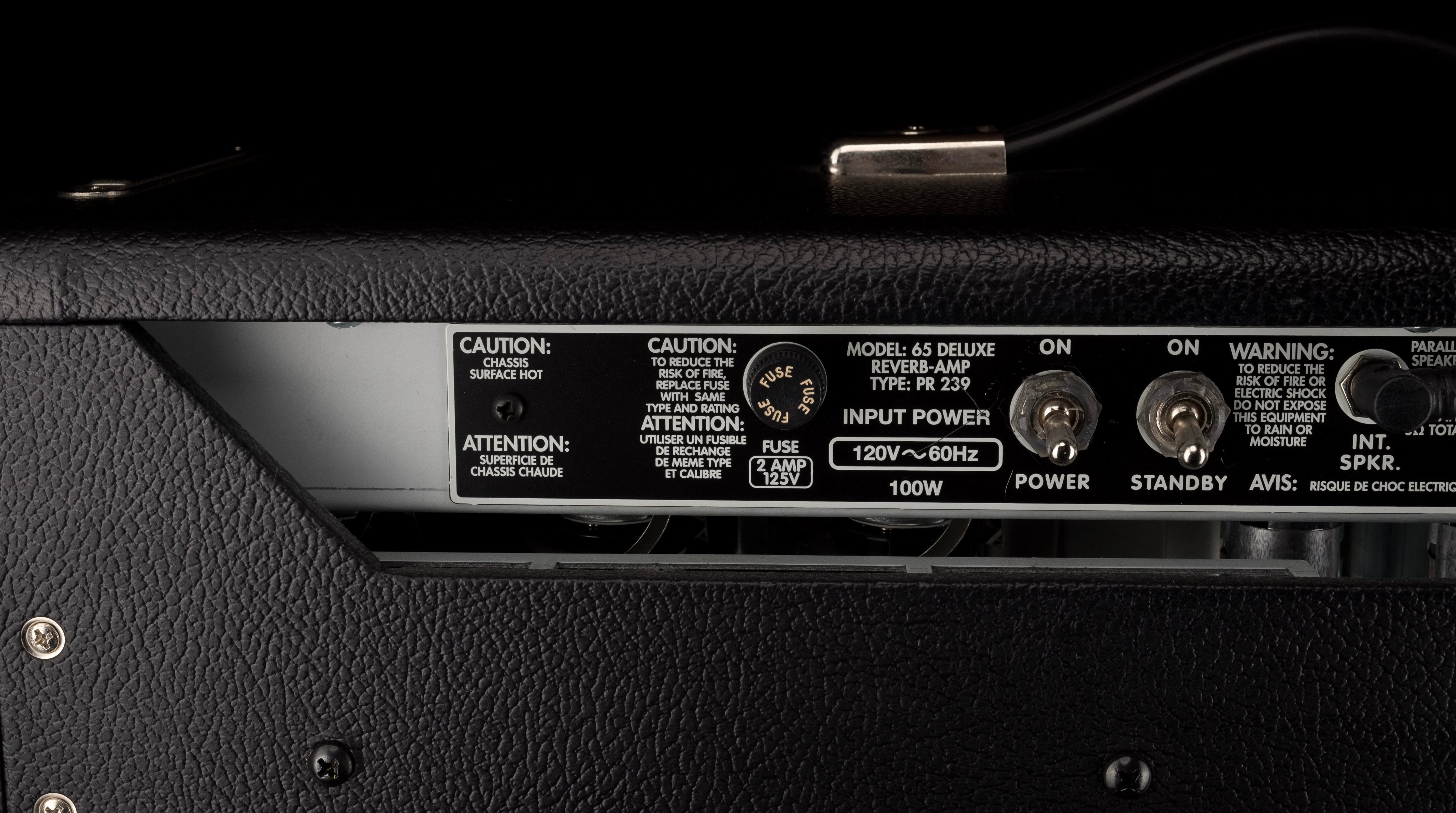 Used Fender '65 Deluxe Reverb Guitar Amp Combo - Image 10