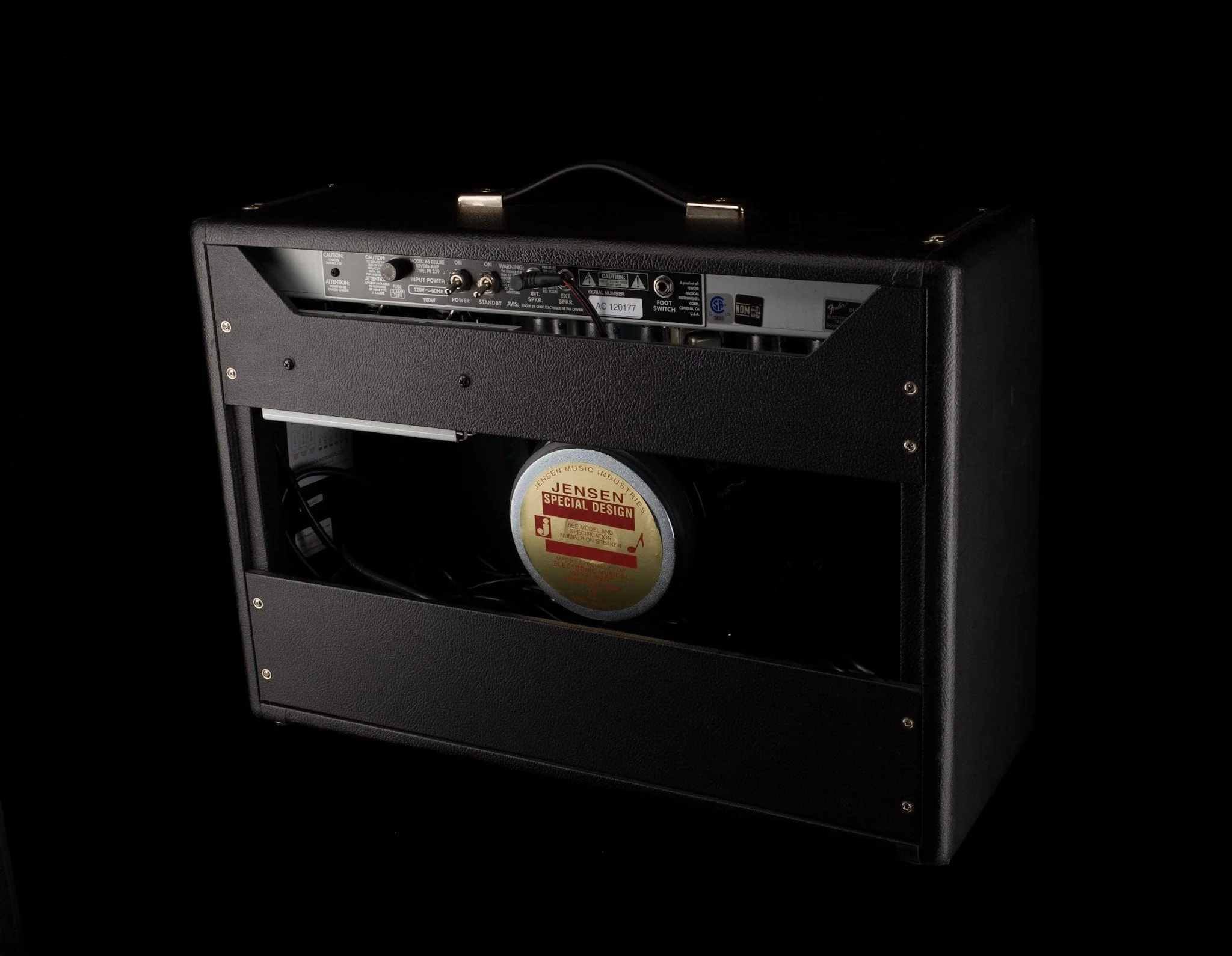 Used Fender '65 Deluxe Reverb Guitar Amp Combo - Image 14