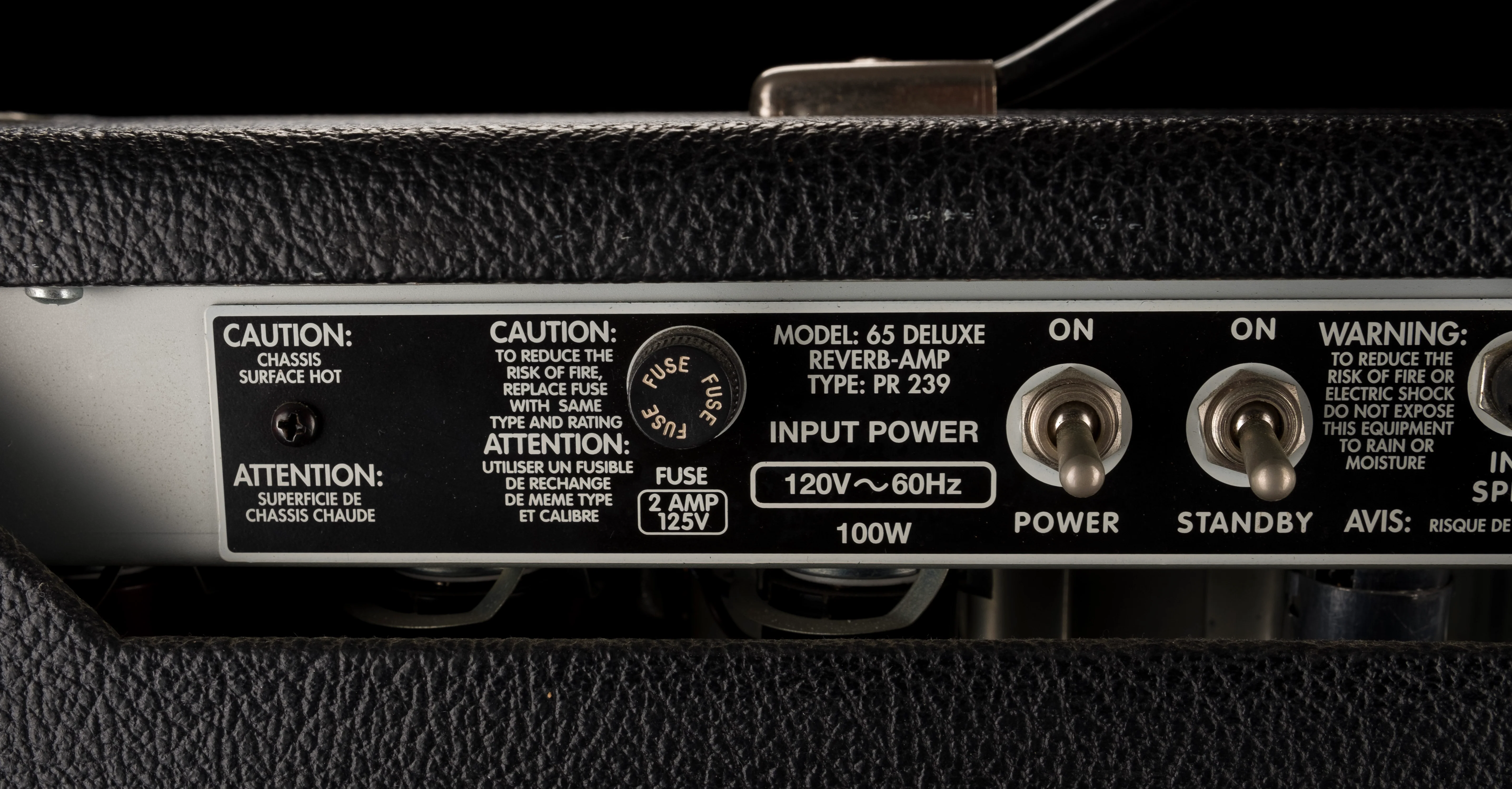 Used Fender '65 Deluxe Reverb Reissue Guitar Amp Combo - Image 11