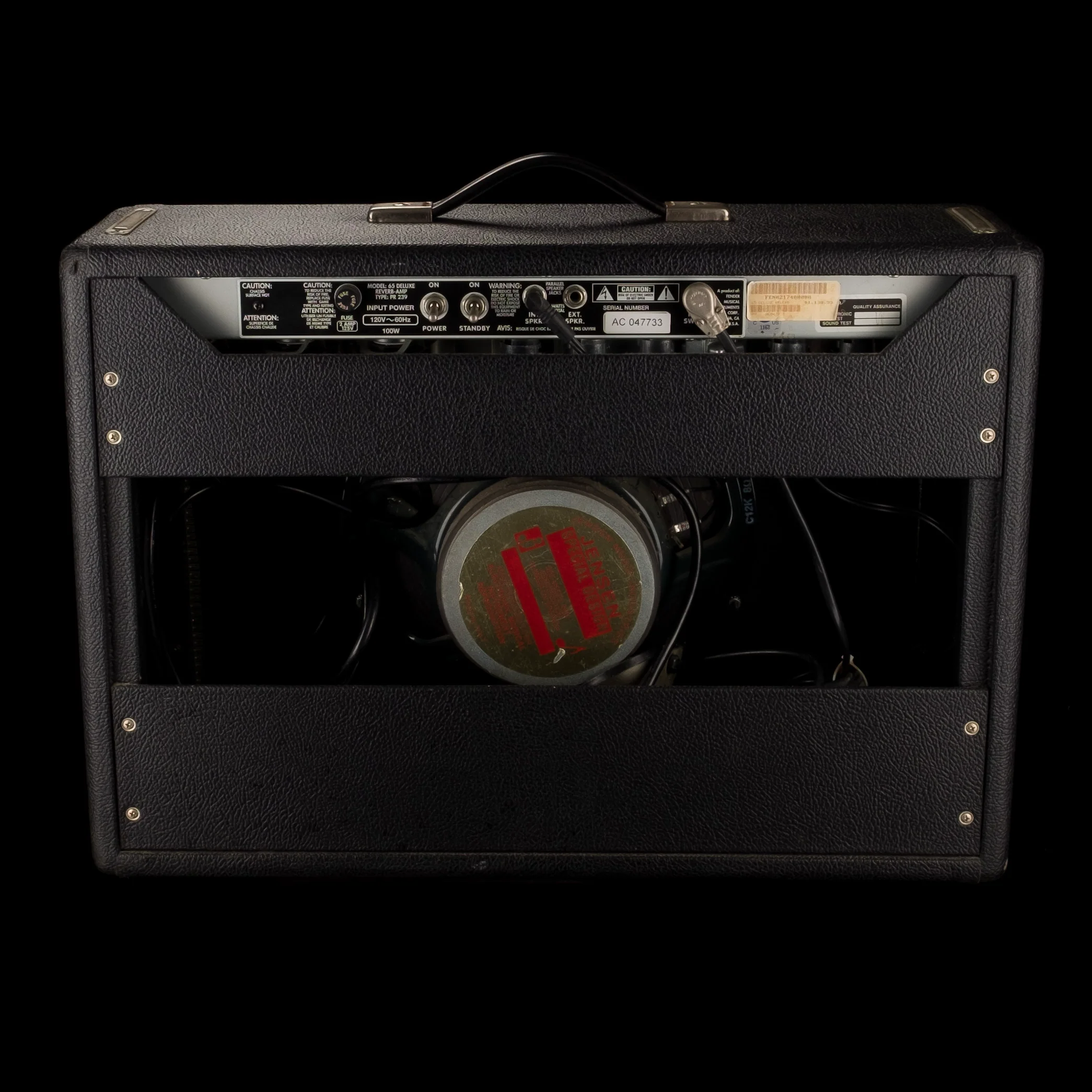 Used Fender '65 Deluxe Reverb Reissue Guitar Amp Combo - Image 9