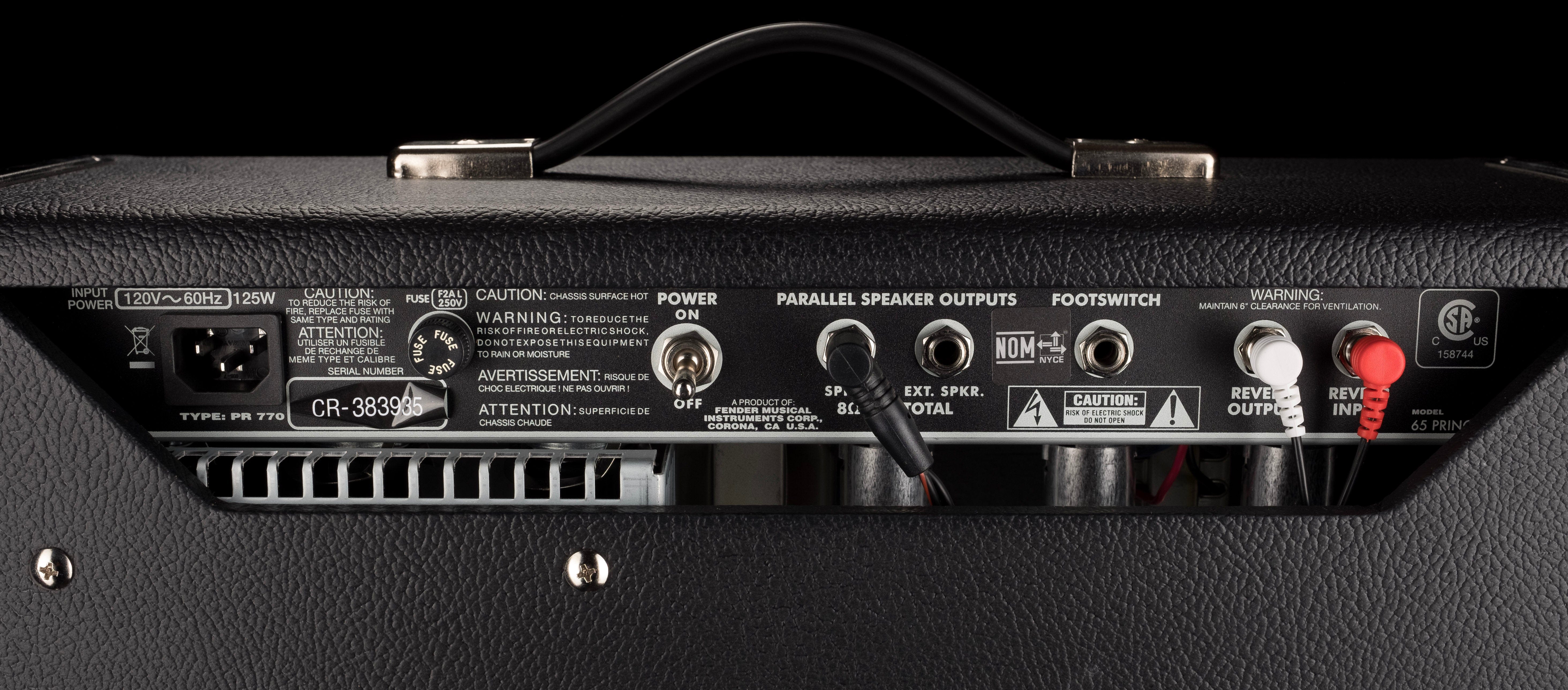 Used Fender 65 Princeton Reverb Reissue Guitar Amp Combo - Image 9