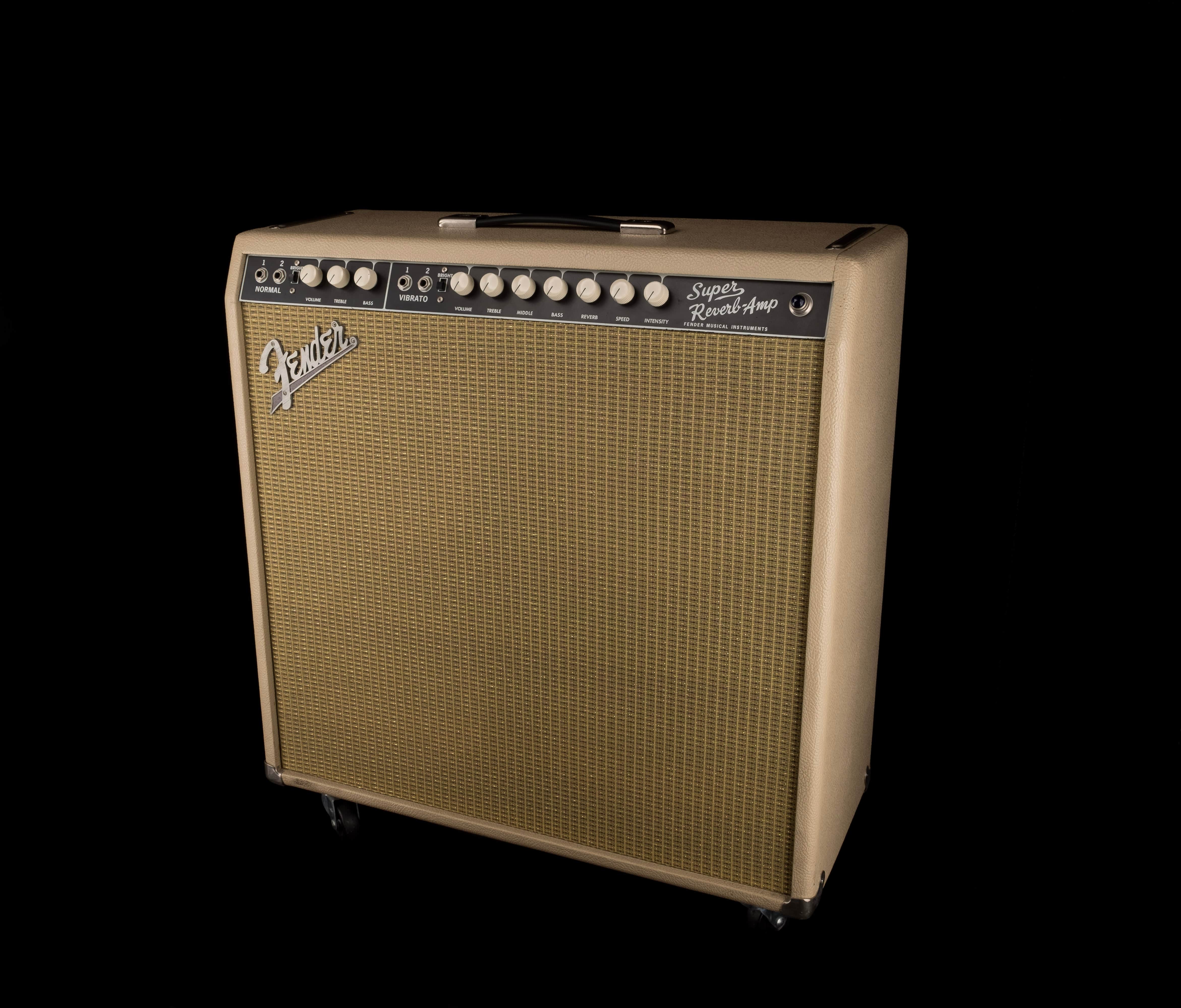 Used Fender '65 Reissue Super Reverb Blonde Guitar Amp Combo - Image 2