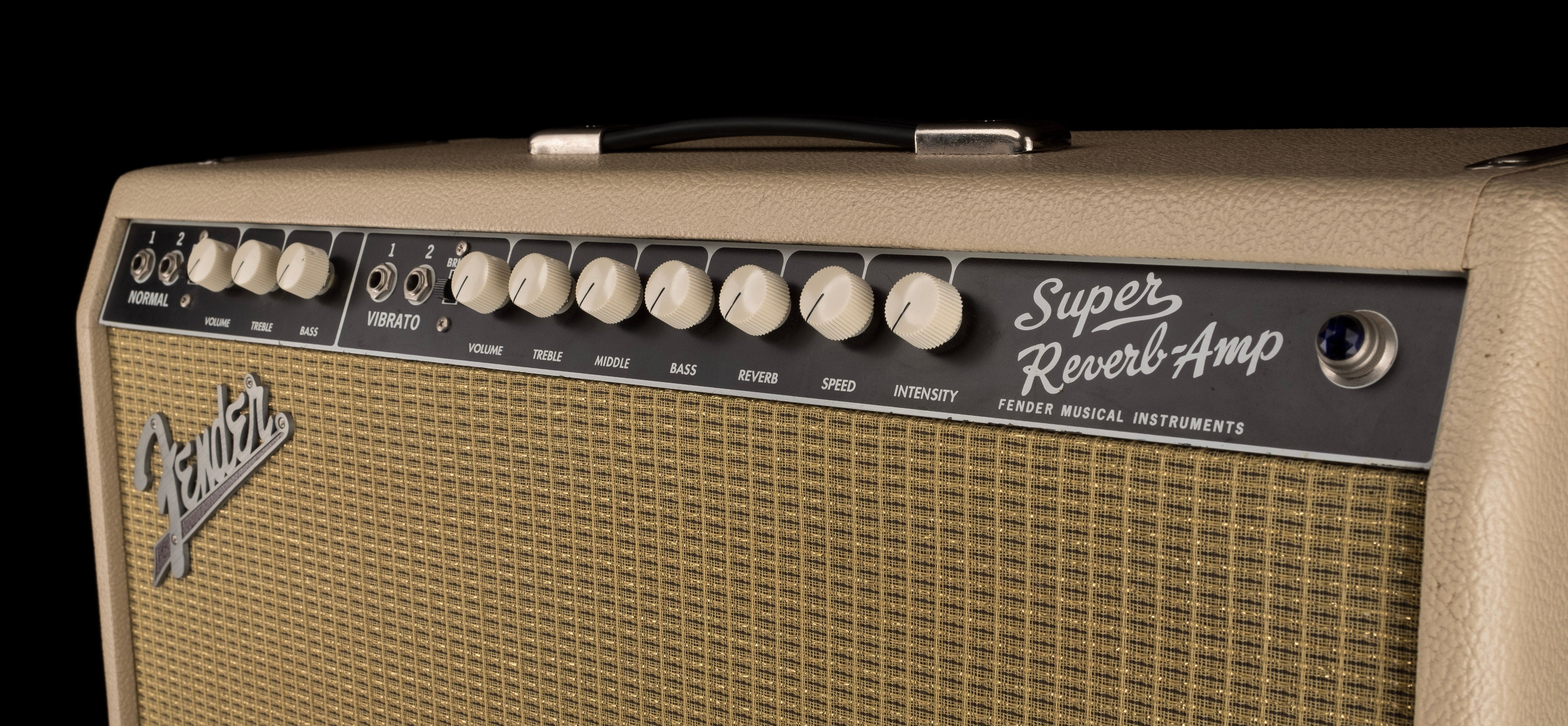 Used Fender '65 Reissue Super Reverb Blonde Guitar Amp Combo - Image 3