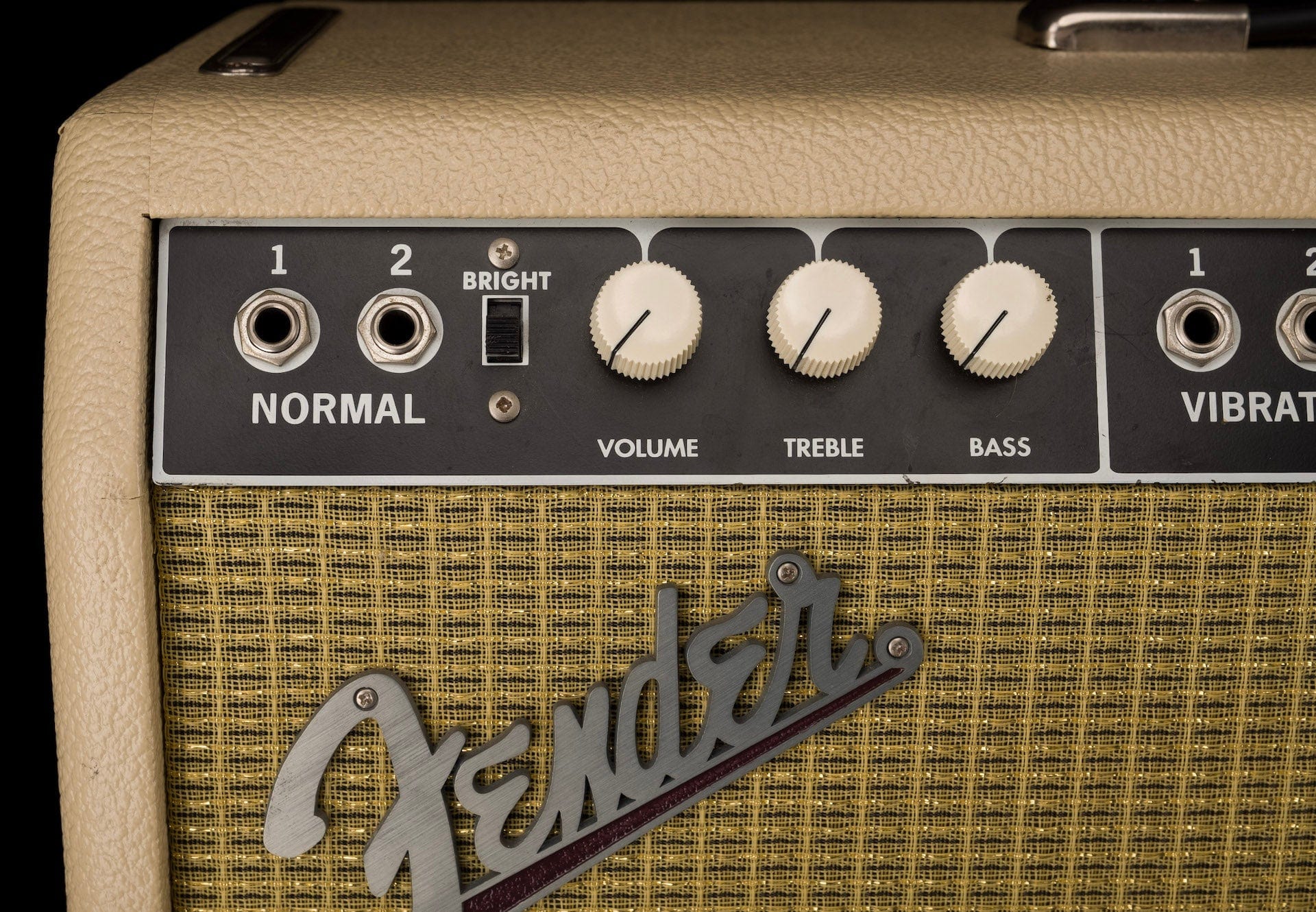 Used Fender '65 Reissue Super Reverb Blonde Guitar Amp Combo - Image 4