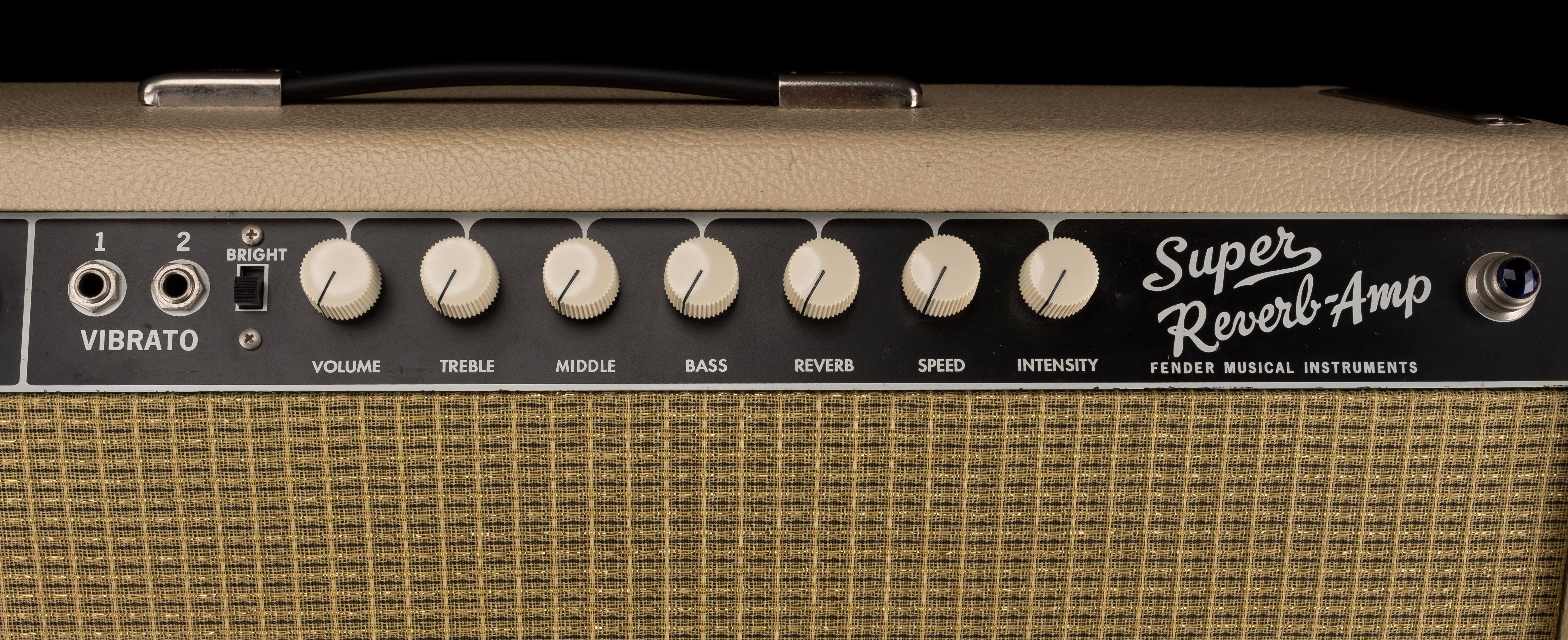 Used Fender '65 Reissue Super Reverb Blonde Guitar Amp Combo - Image 5