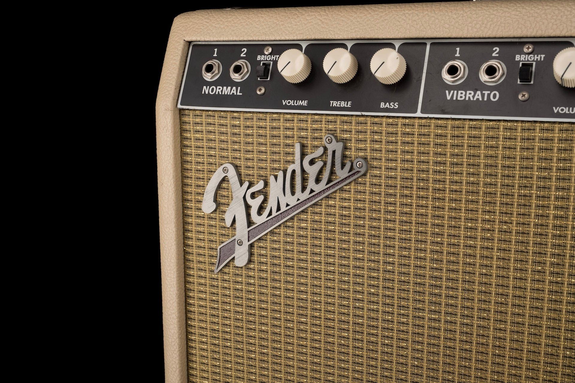 Used Fender '65 Reissue Super Reverb Blonde Guitar Amp Combo - Image 6
