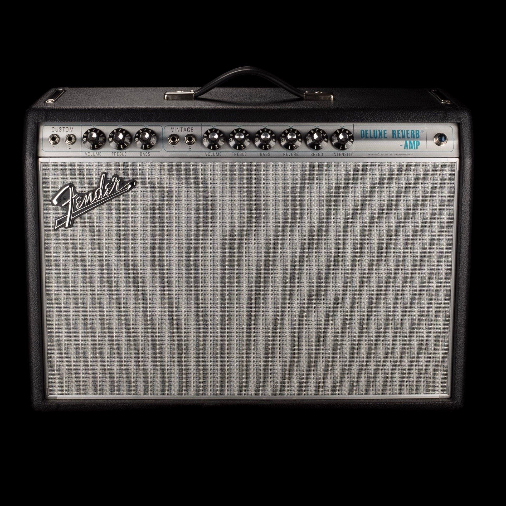 Used Fender ’68 Custom Deluxe Reverb Guitar Amp Combo with Footswitch