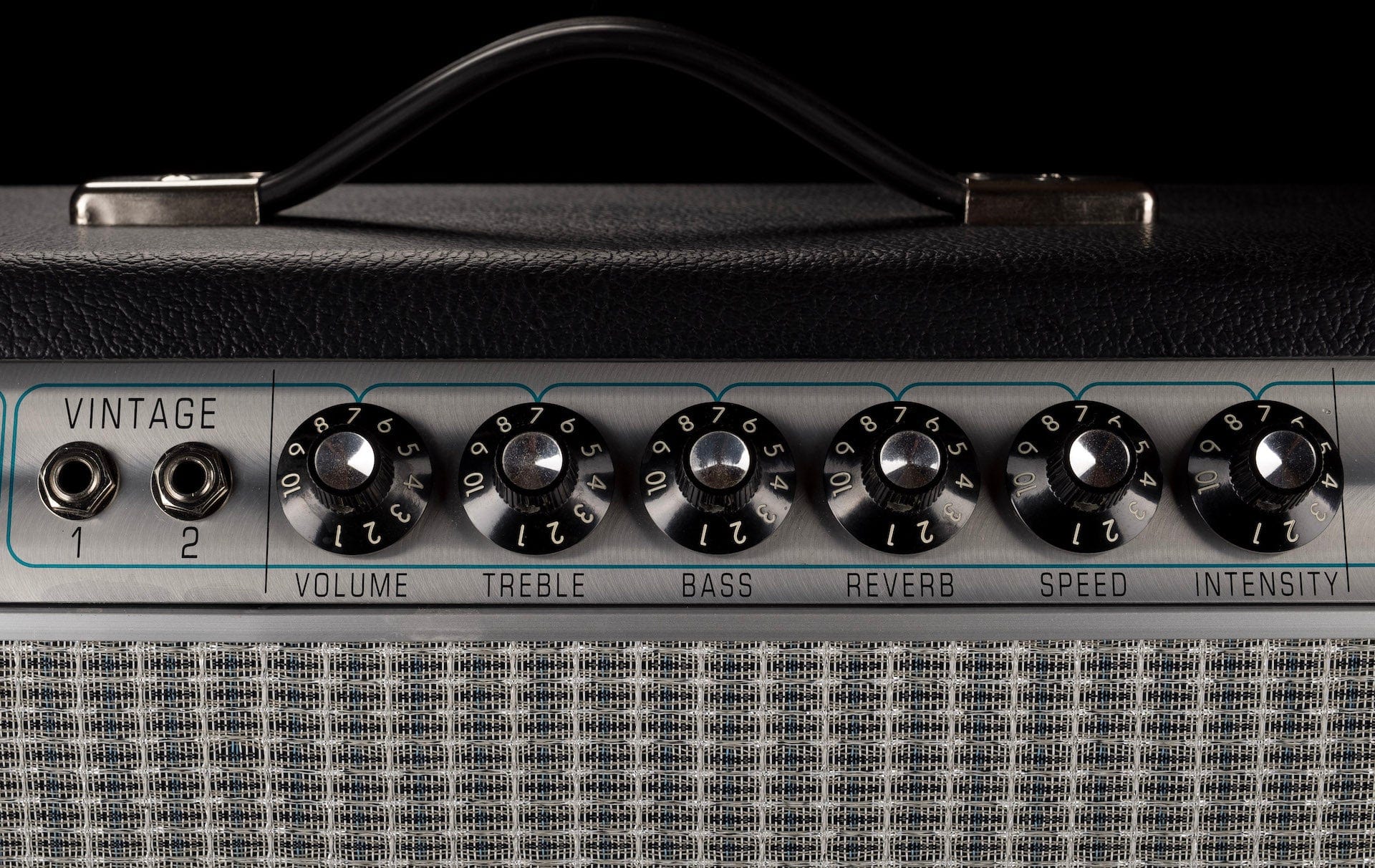Used Fender ’68 Custom Deluxe Reverb Guitar Amp Combo with Footswitch - Image 5