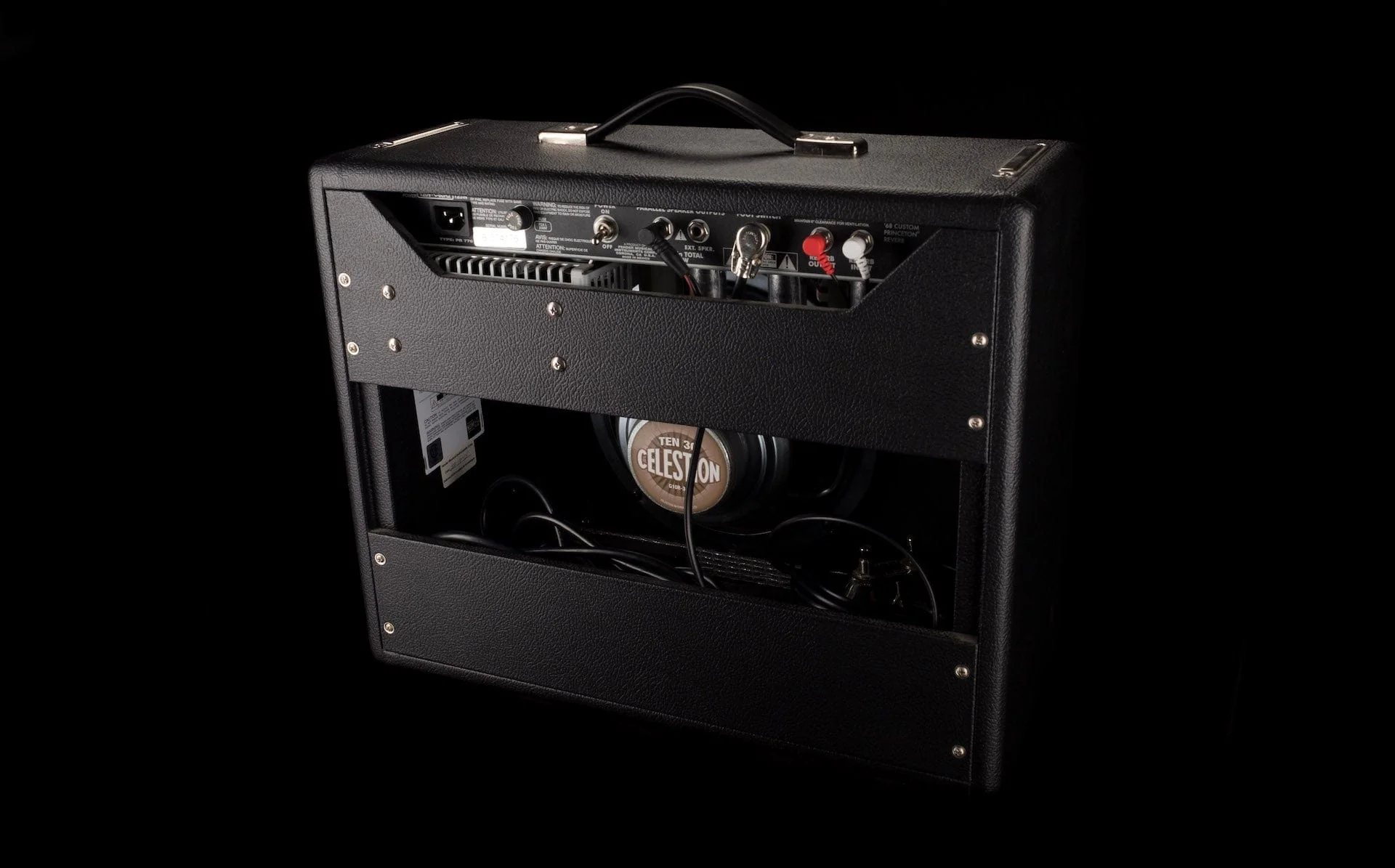 Used Fender ’68 Custom Princeton Reverb Guitar Amp Combo With Cover - Image 13