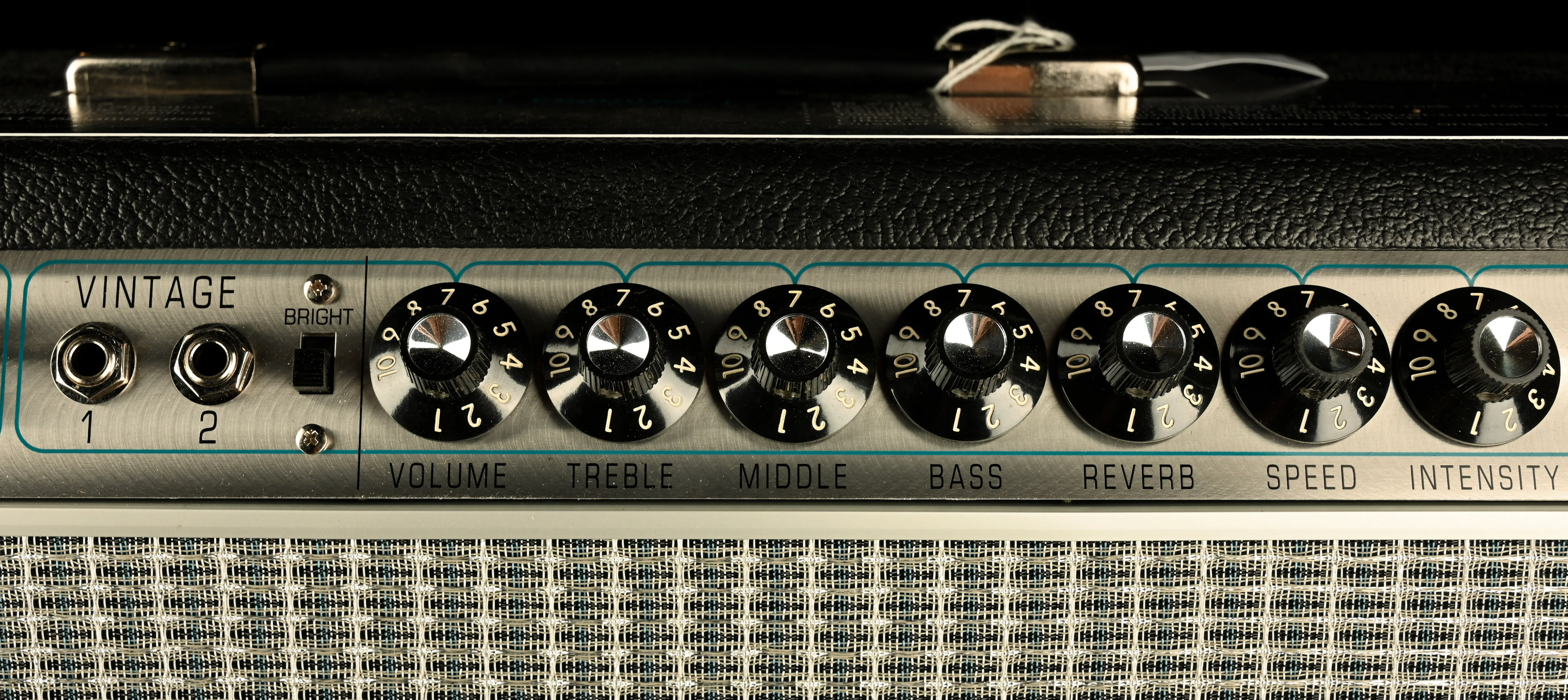 Used Fender '68 Custom Twin Reverb Guitar Amp Combo with Footswitch - Image 5