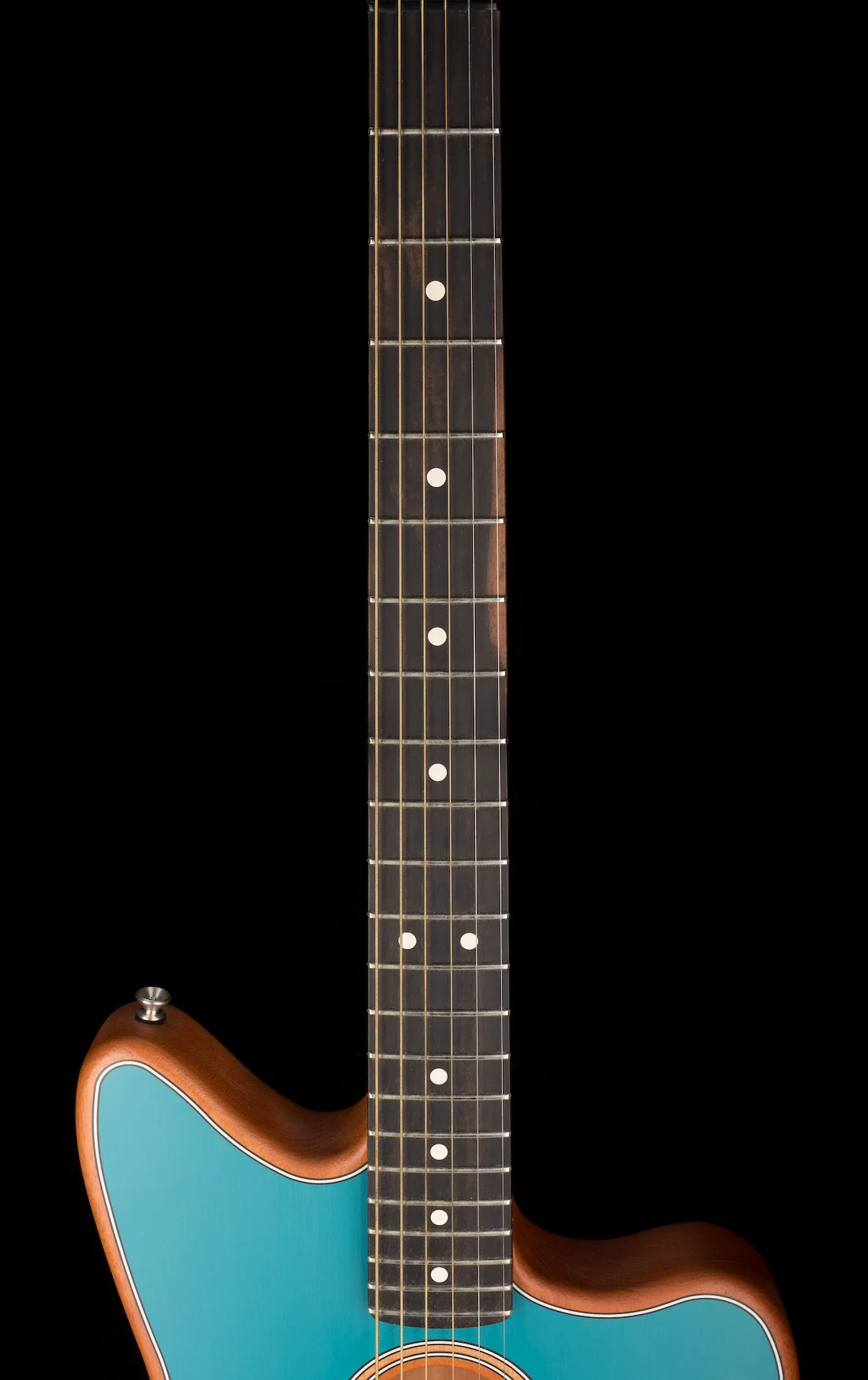 Used 202 Fender Acoustasonic Jazzmaster Ocean Turquoise With Gig Bag - Image 11