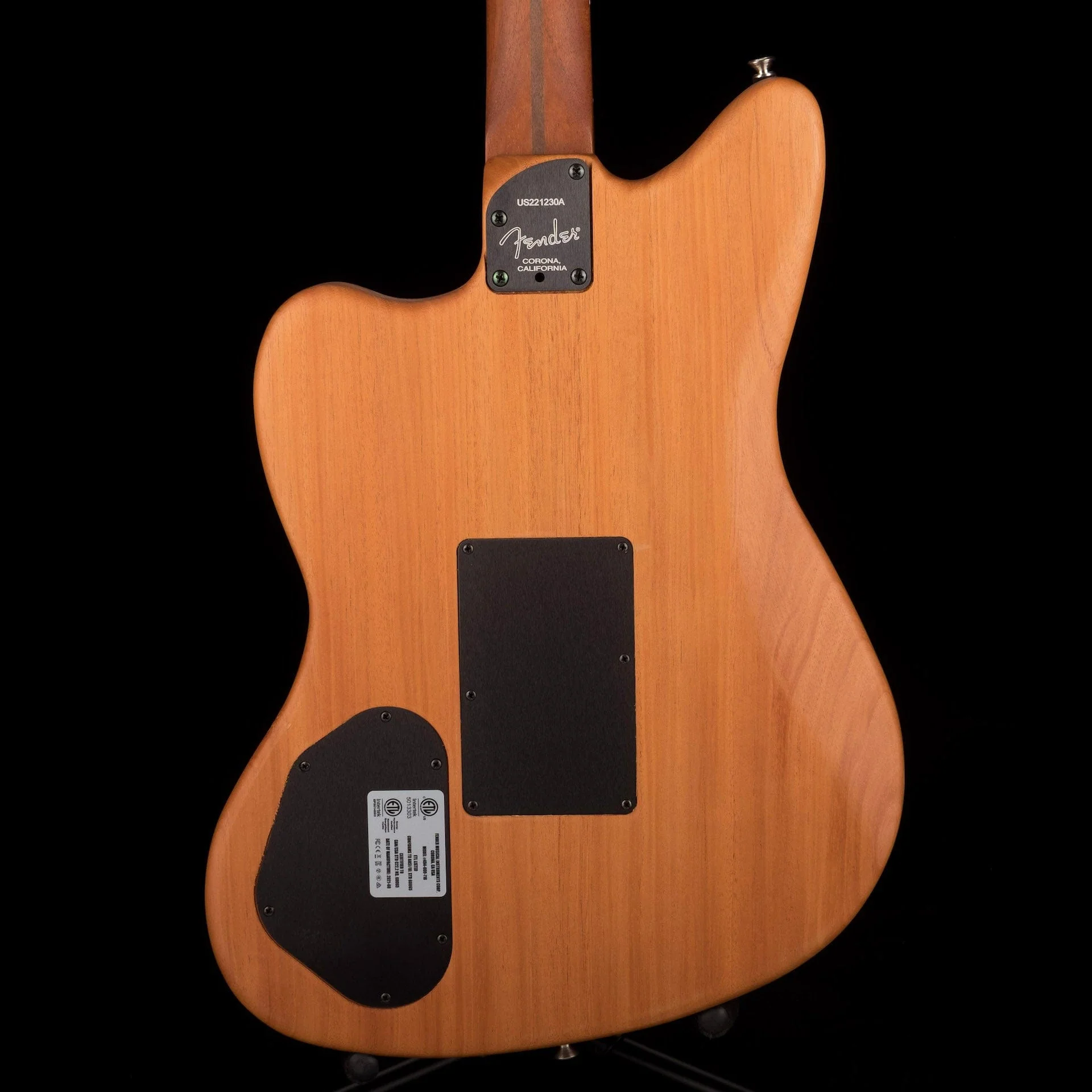 Used Fender Acoustasonic Jazzmaster Tungsten With Gig Bag - Image 12