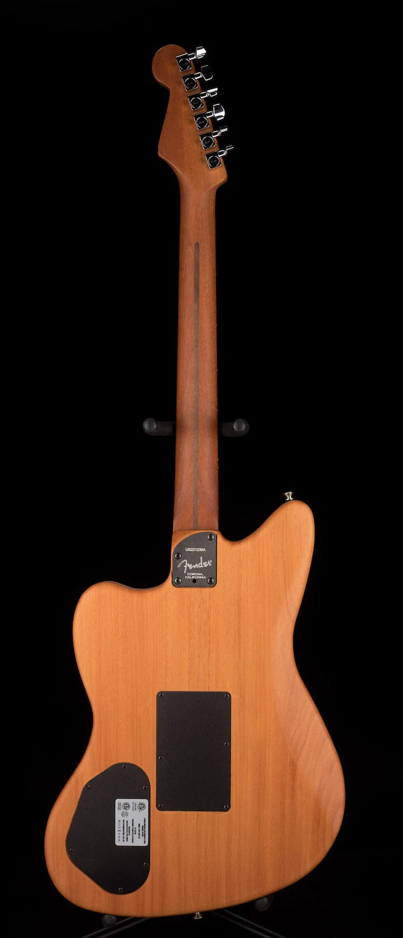 Used Fender Acoustasonic Jazzmaster Tungsten With Gig Bag - Image 13