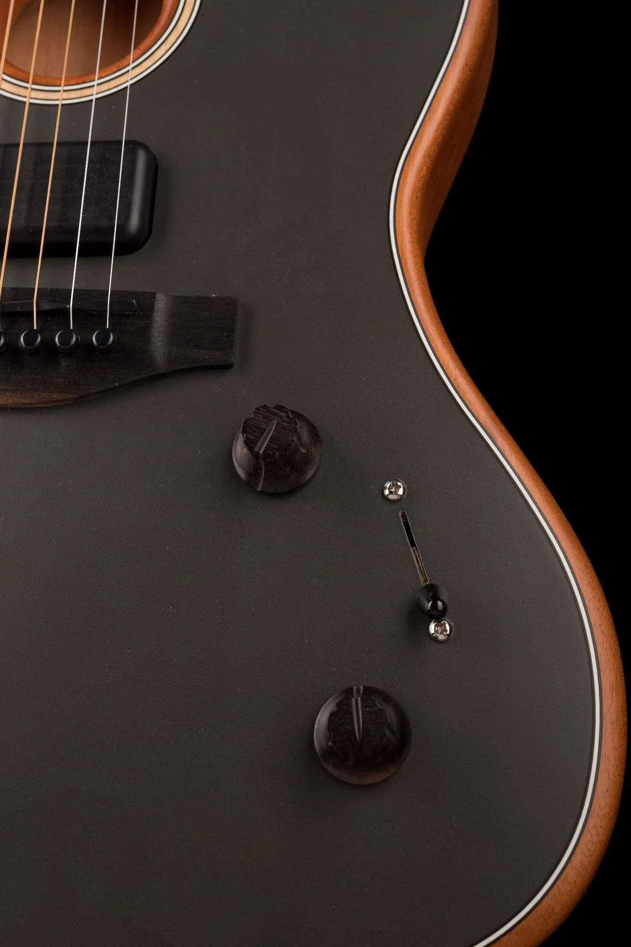Used Fender Acoustasonic Jazzmaster Tungsten With Gig Bag - Image 7